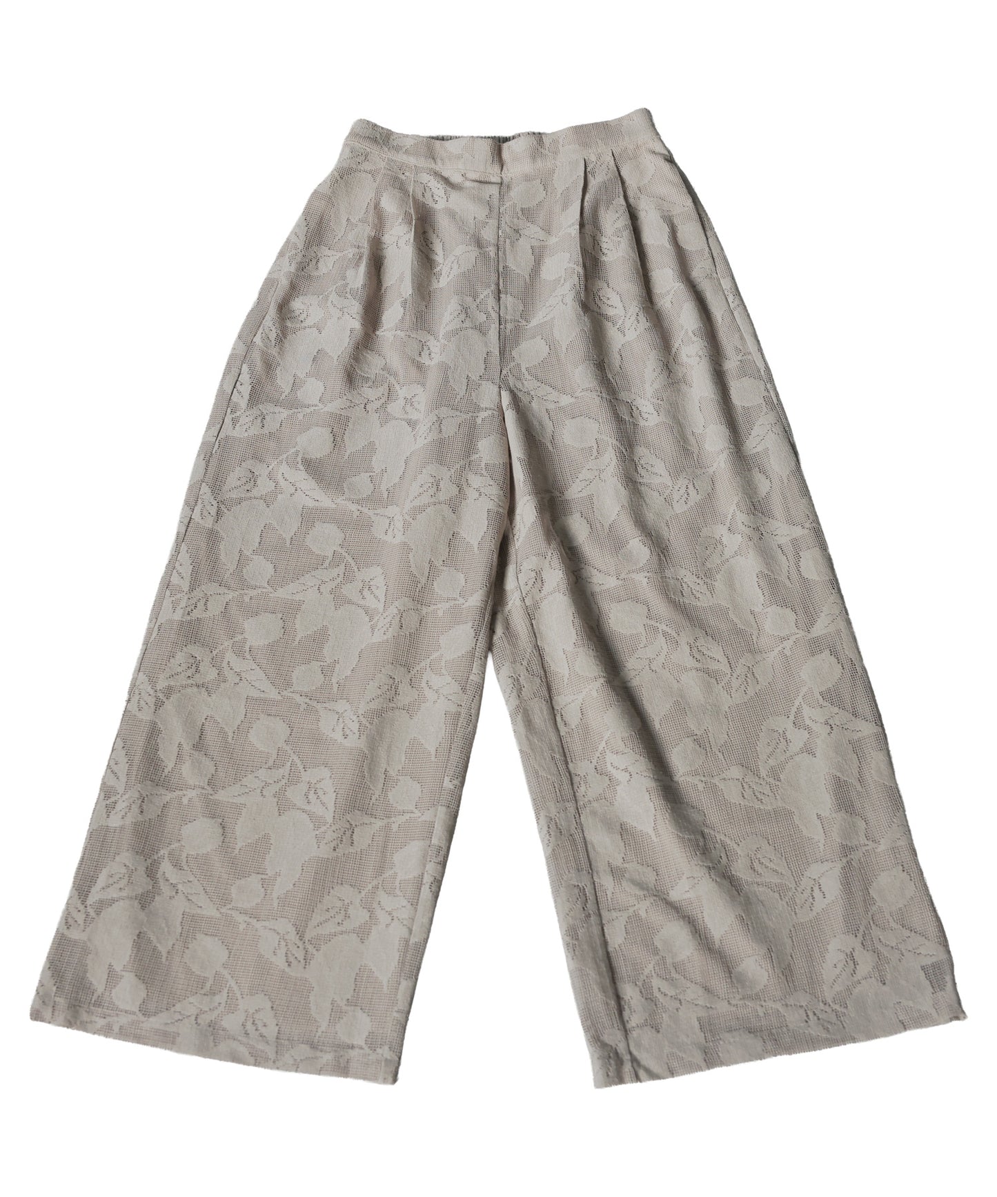 Floral Lace Wide-Leg Pants Ladies