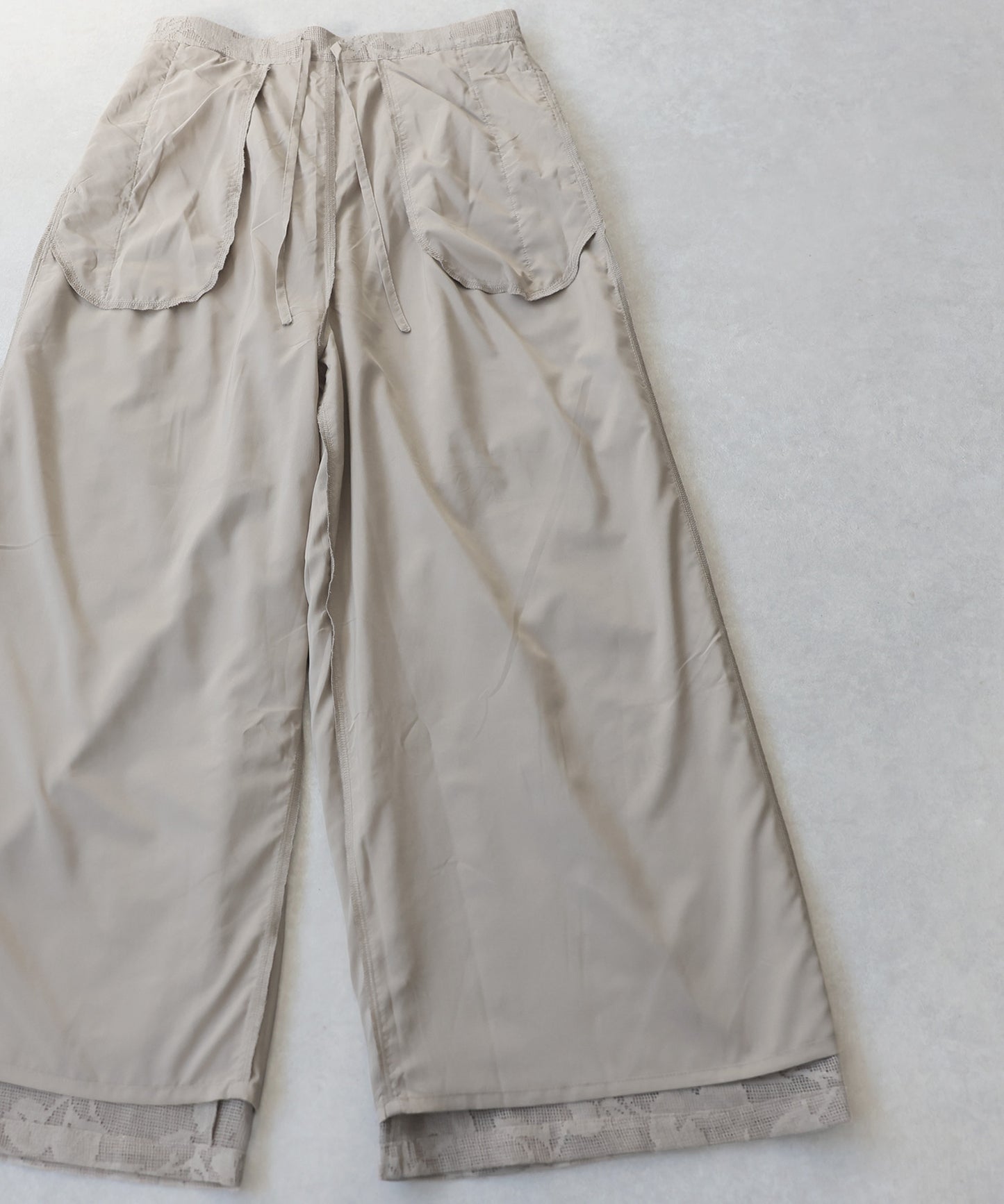 Floral Lace Wide-Leg Pants Ladies