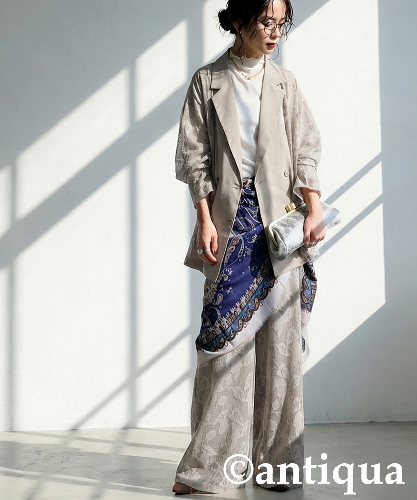 Floral Lace Wide-Leg Pants Ladies