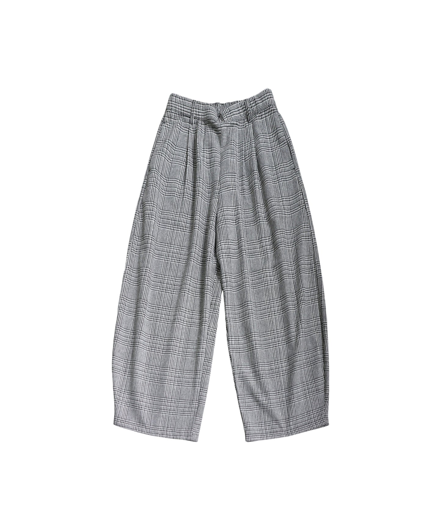 Checked Wide Pants Ladies