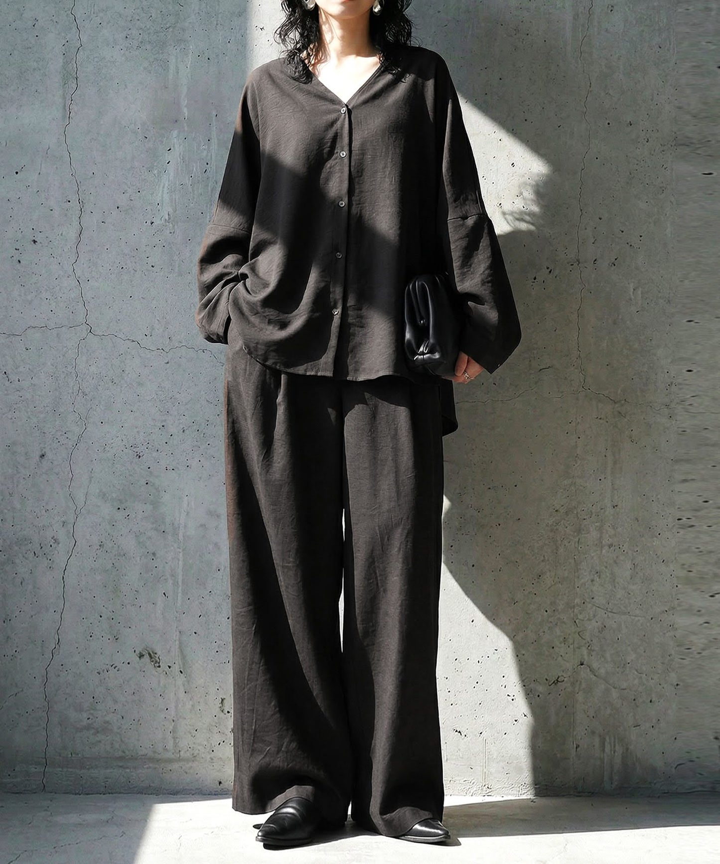 Tucked Wide-Leg Pants Ladies