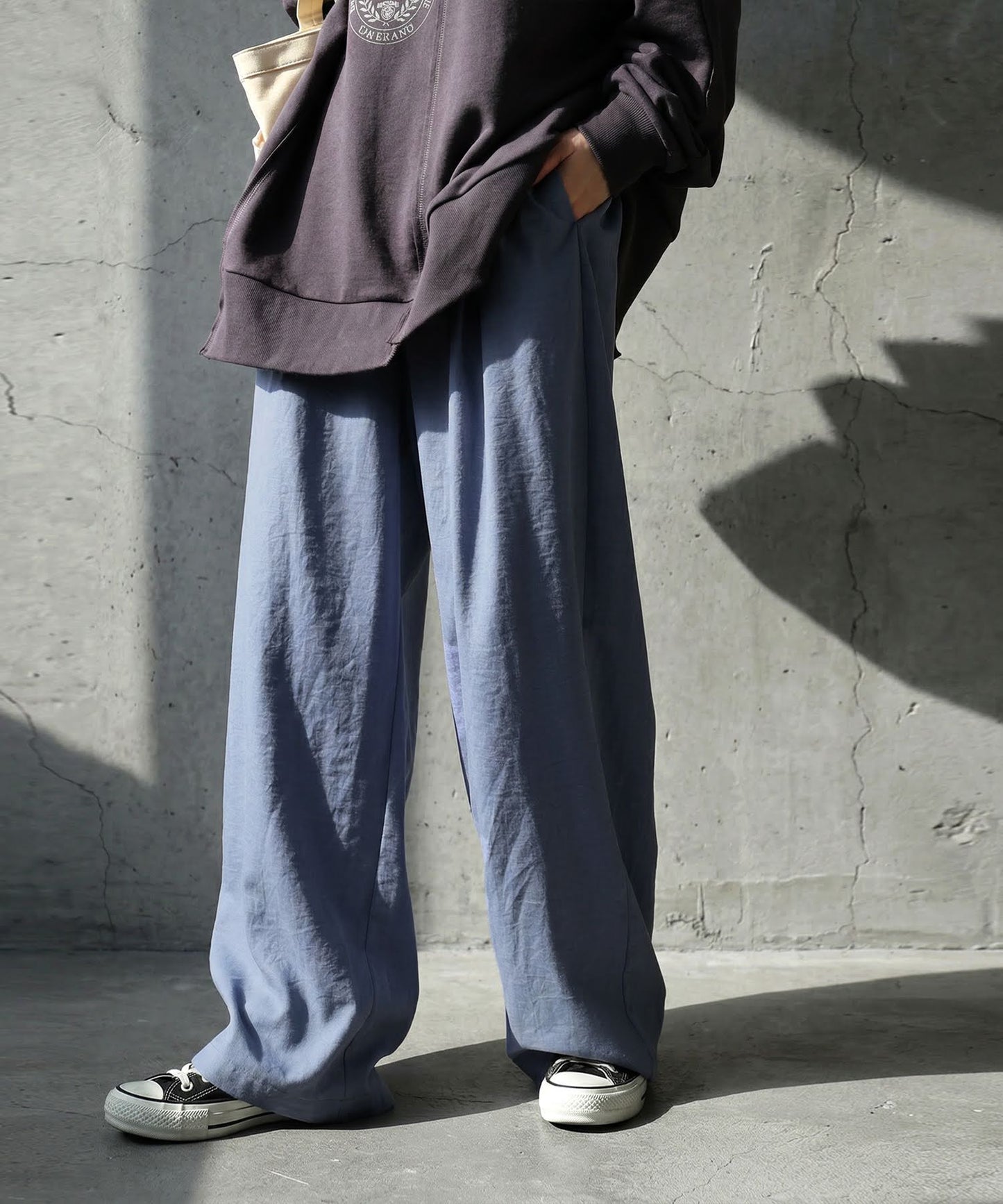 Tucked Wide-Leg Pants Ladies