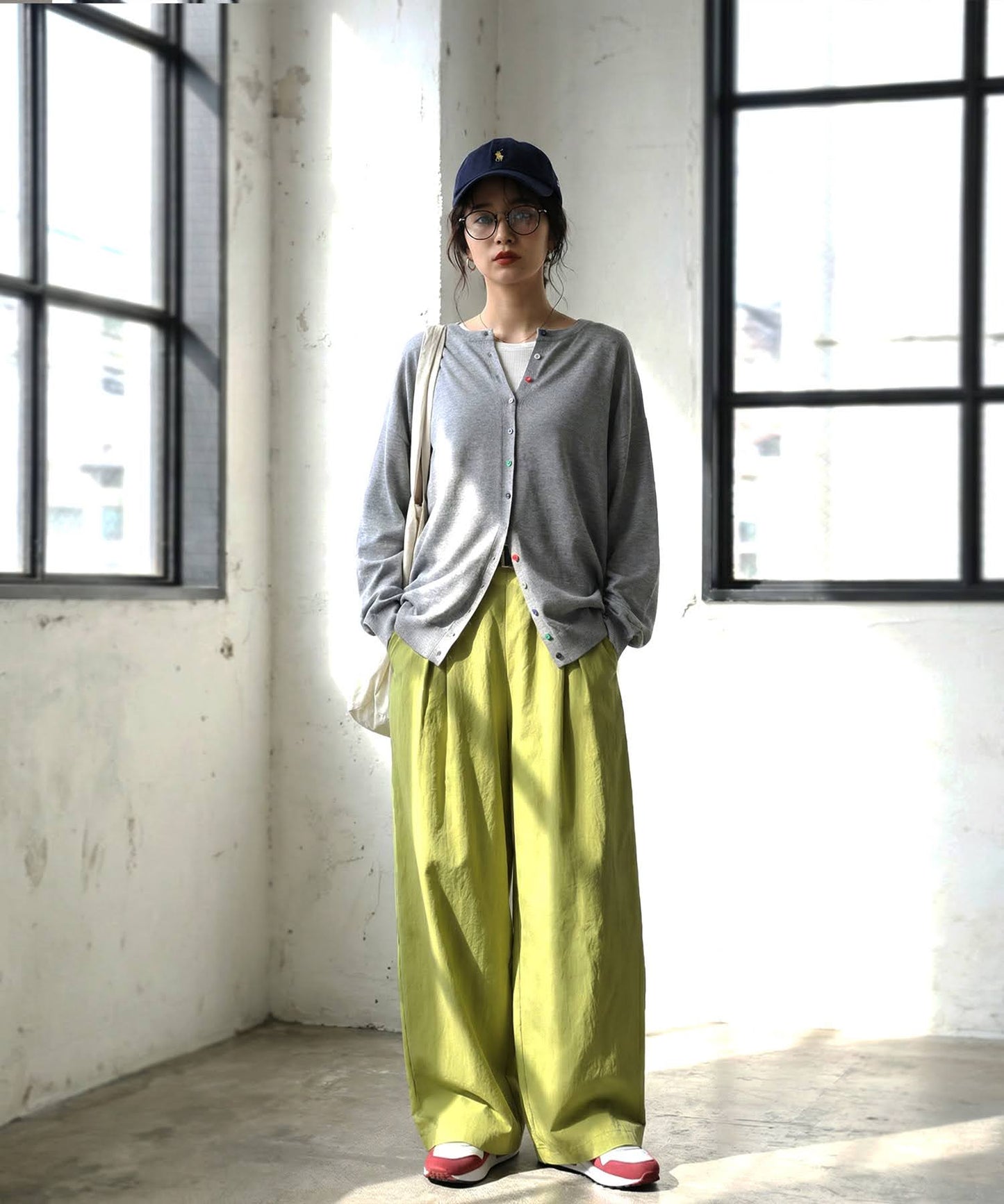 Tucked Wide-Leg Pants Ladies