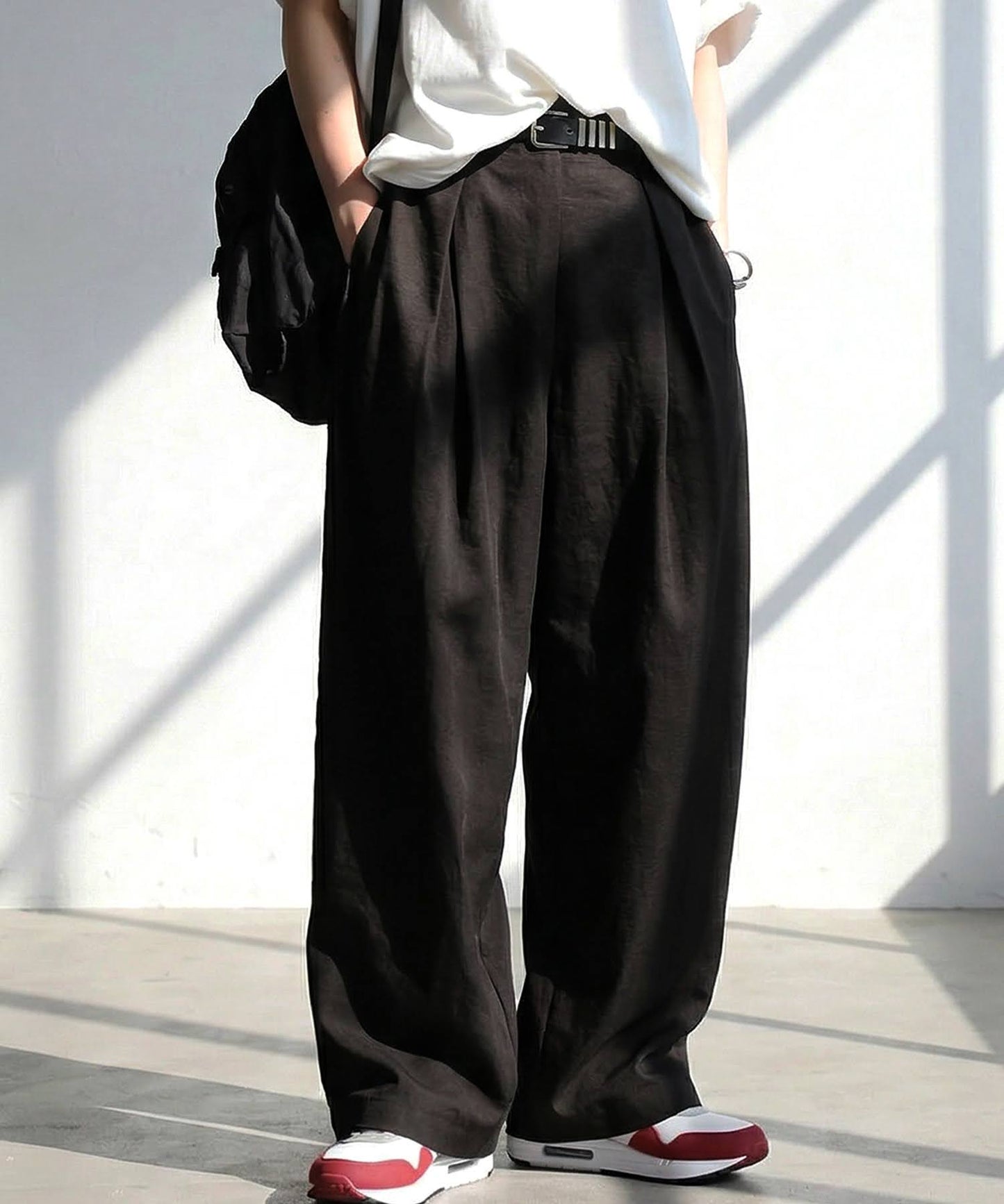 Tucked Wide-Leg Pants Ladies