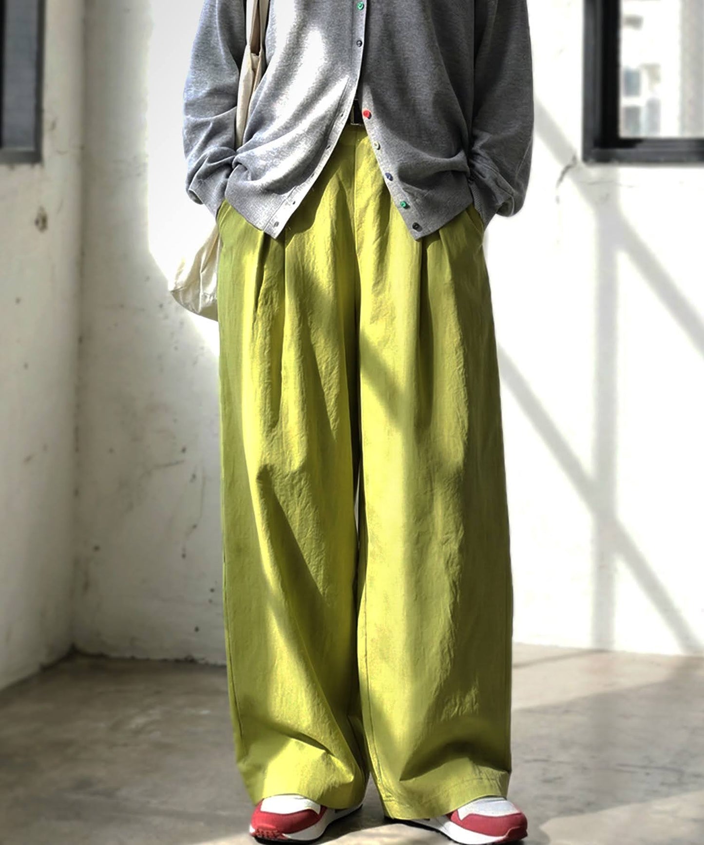 Tucked Wide-Leg Pants Ladies