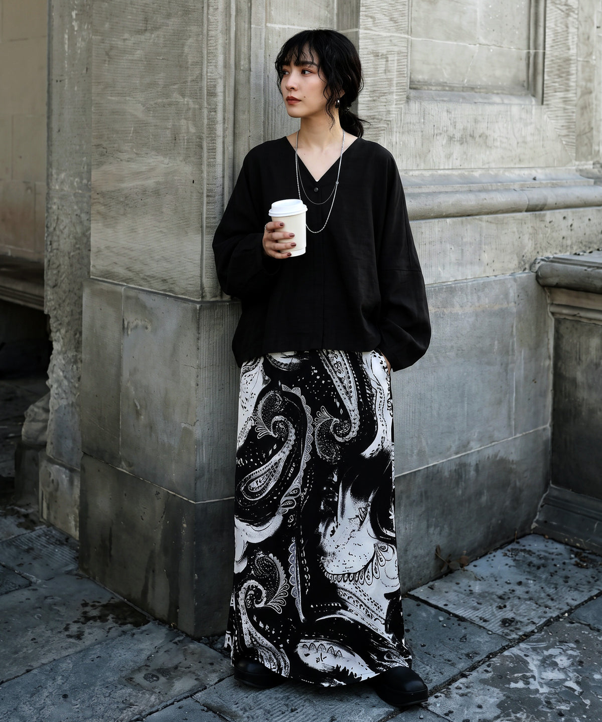 V-Neck Oversized Shirt Ladies