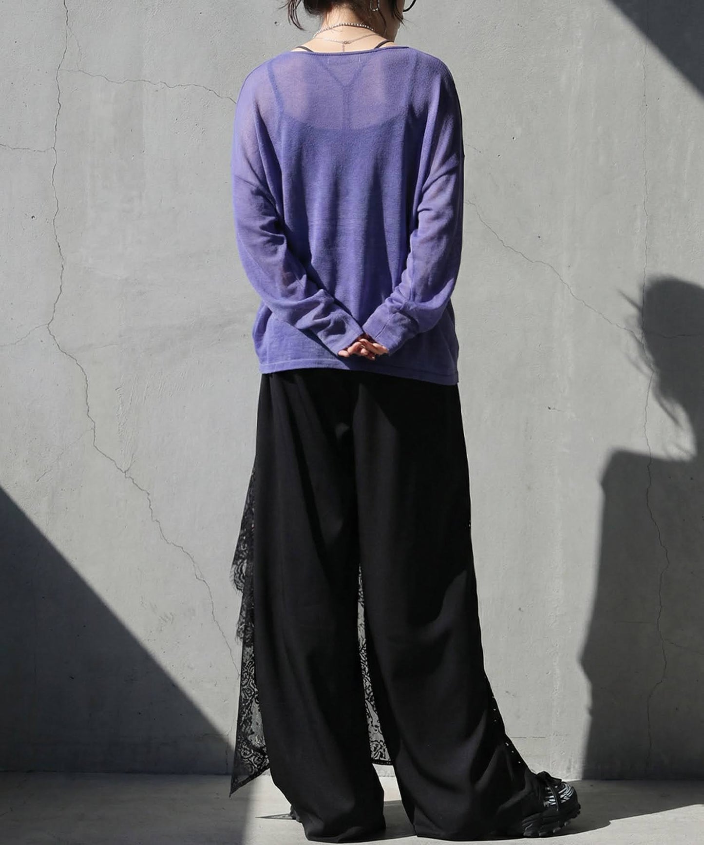 Polka Dot Lace Wide Pants Ladies