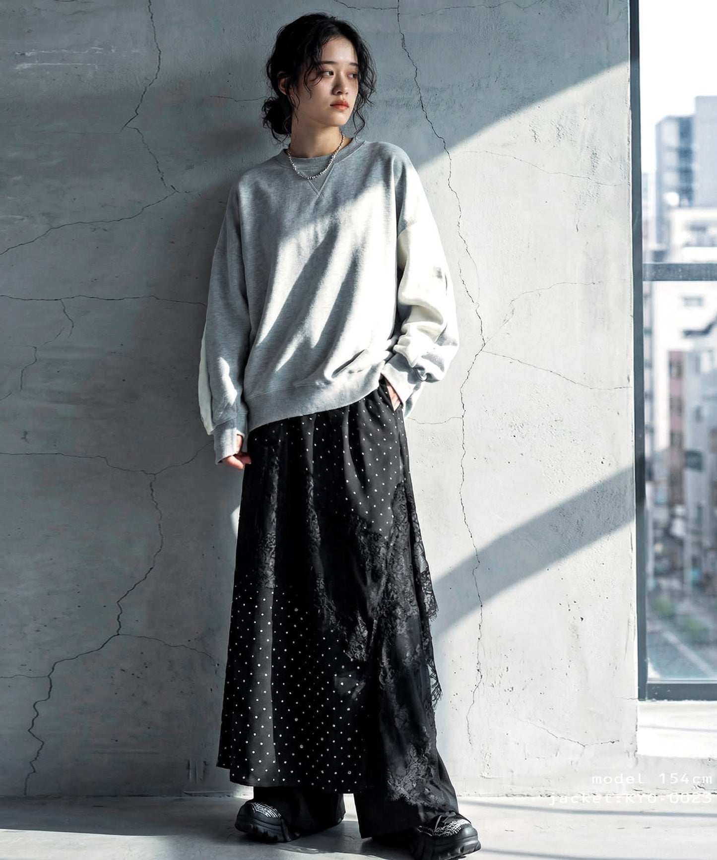 Polka Dot Lace Wide Pants Ladies