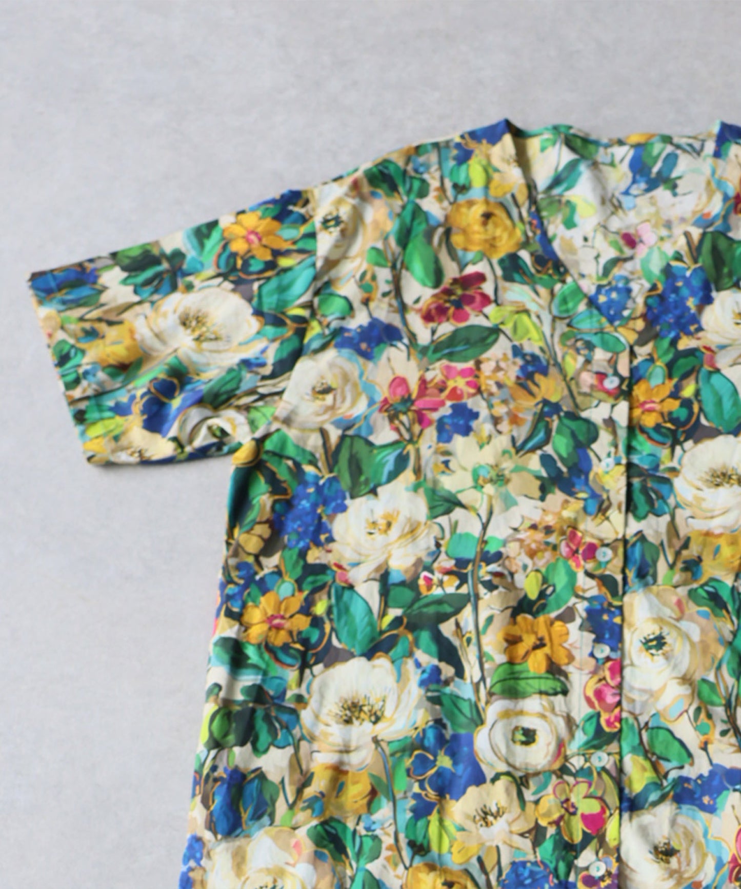 Floral Print Shirt Dress Ladies