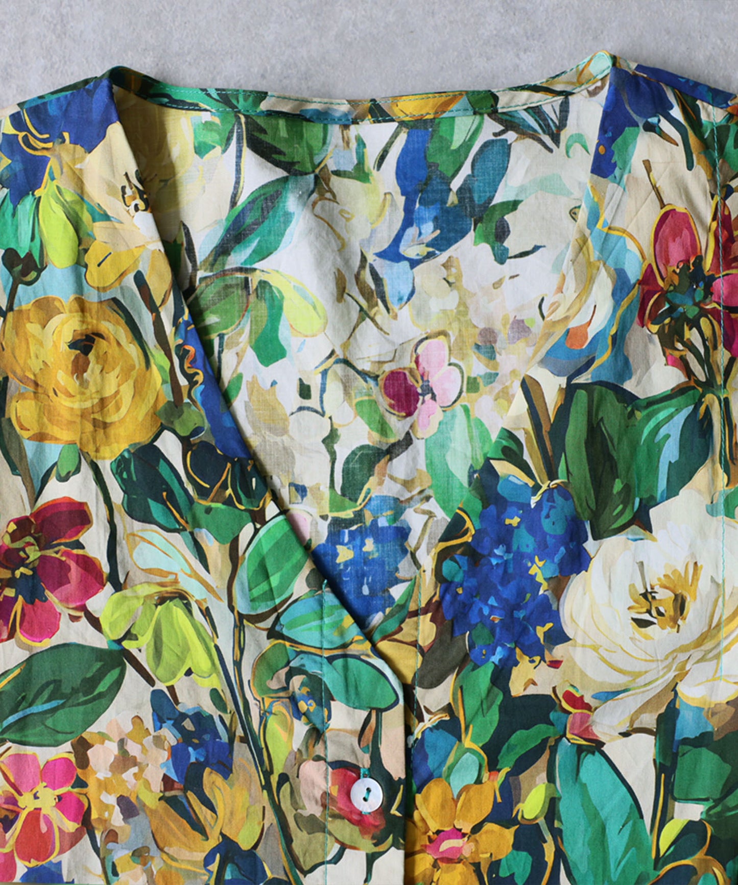 Floral Print Shirt Dress Ladies