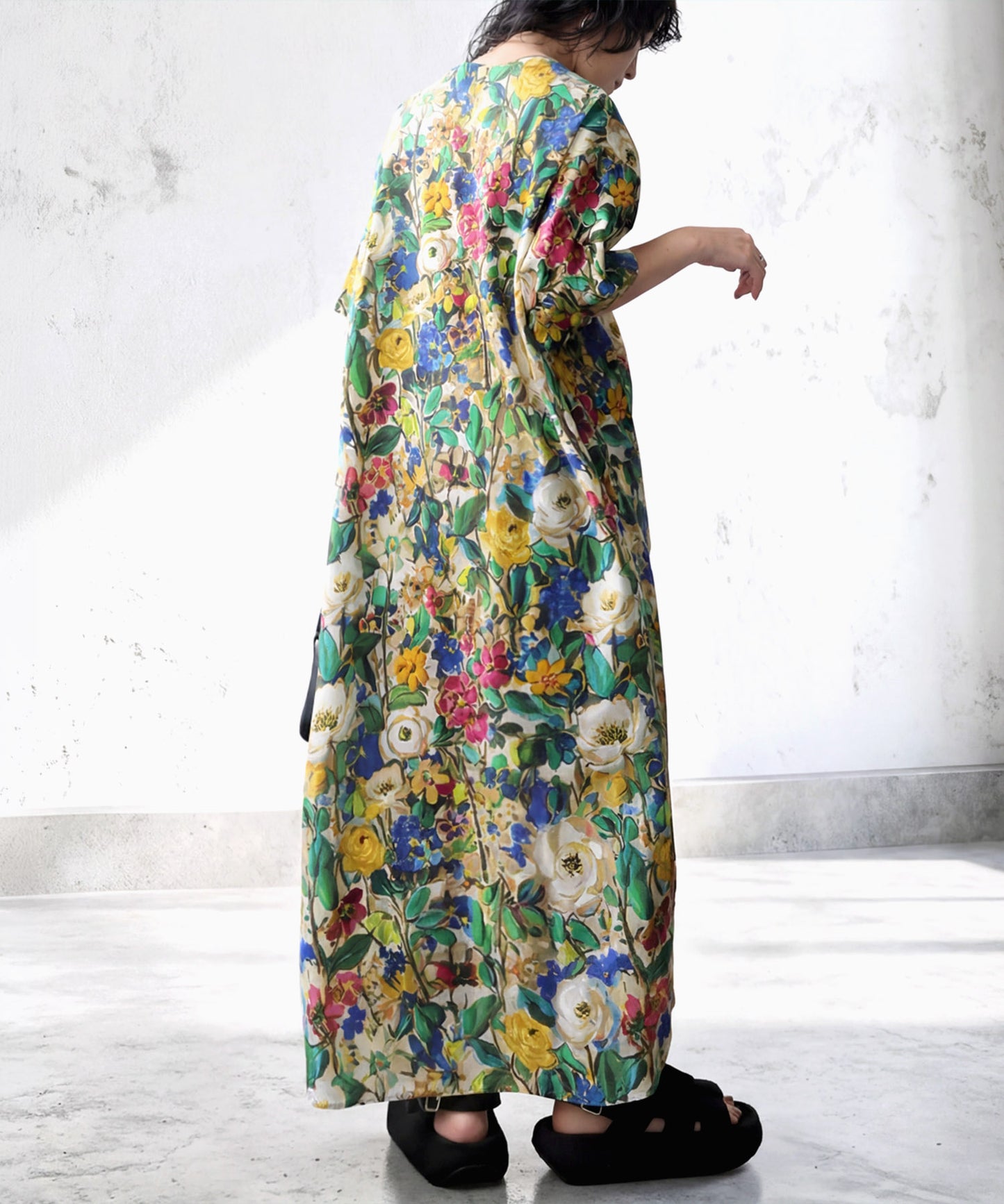 Floral Print Shirt Dress Ladies