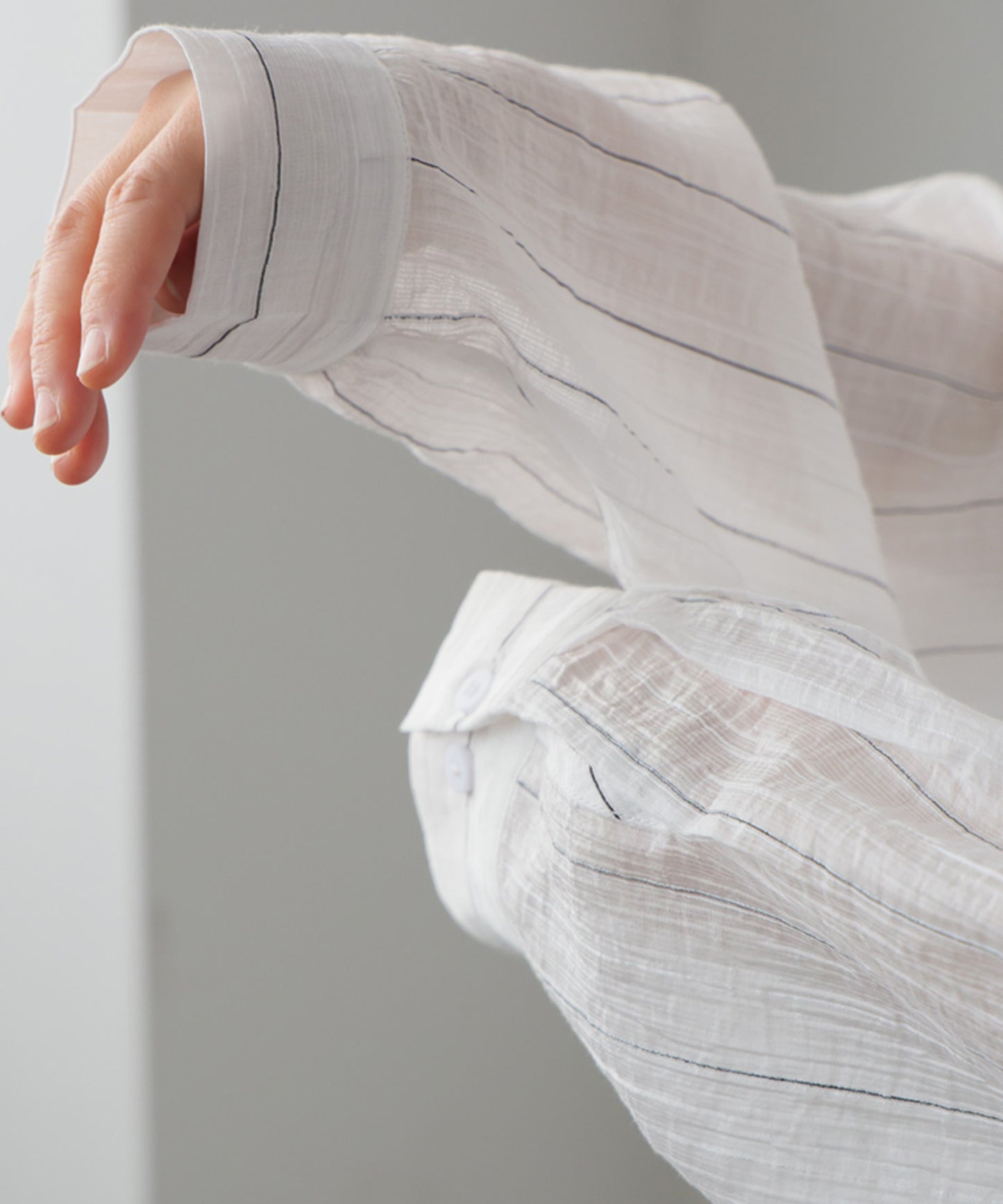 Striped Sheer Shirt Ladies