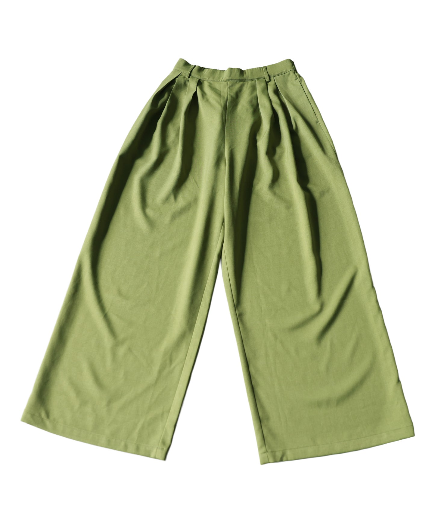 Double-Pleated Wide-Leg Pants Ladies