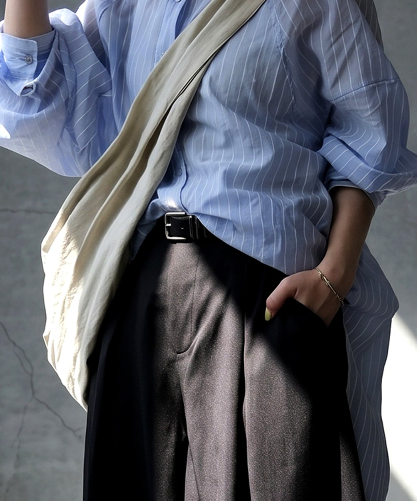 Balloon Tuck Wide Pants Ladies