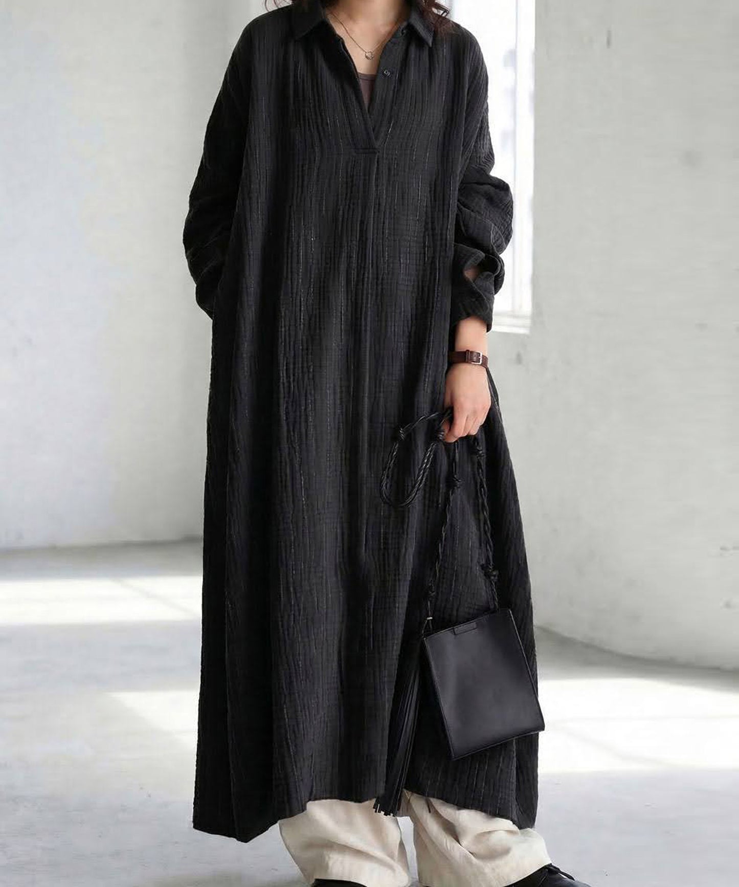 A-Line Pleated Dress Ladies