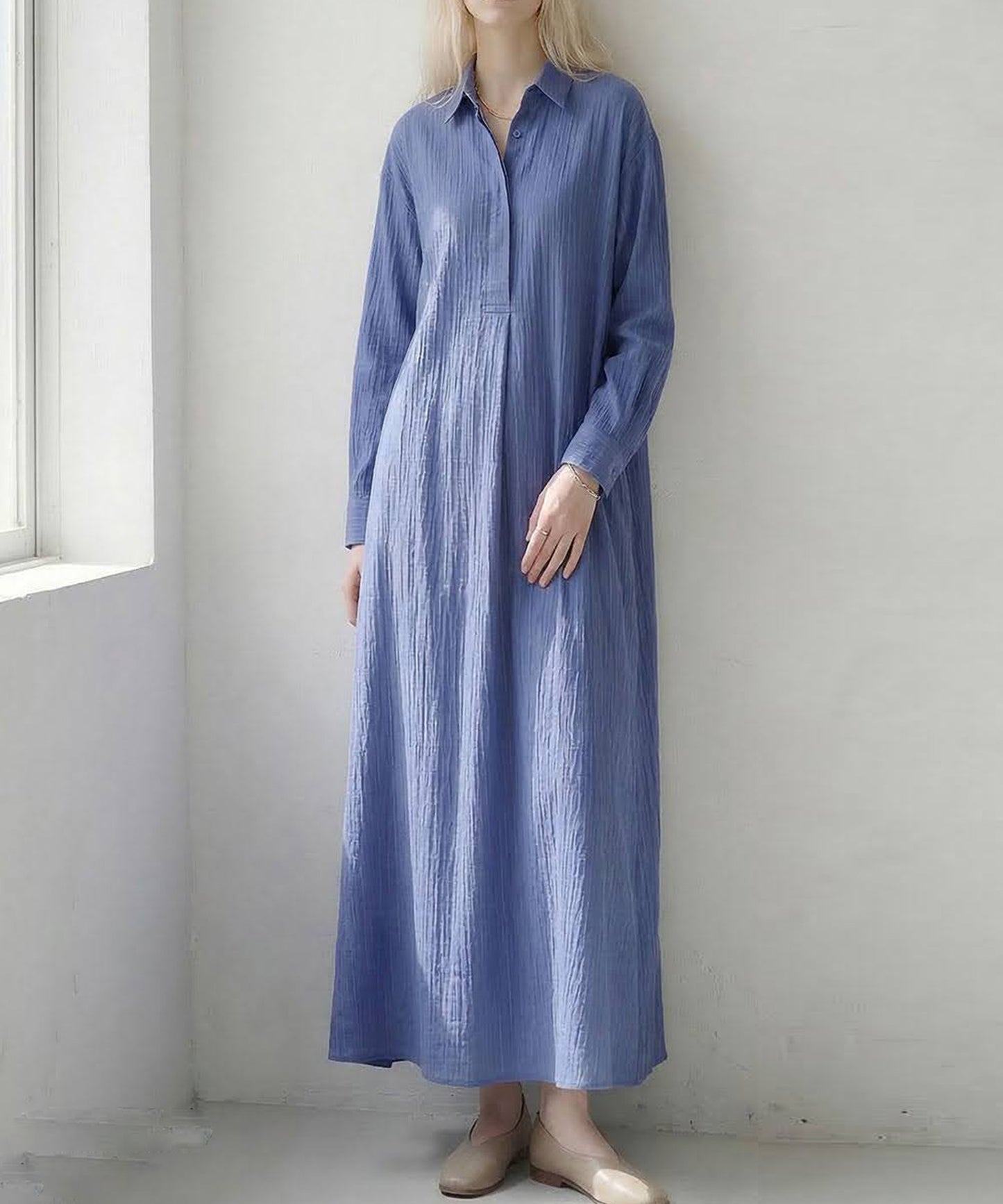 A-Line Pleated Dress Ladies