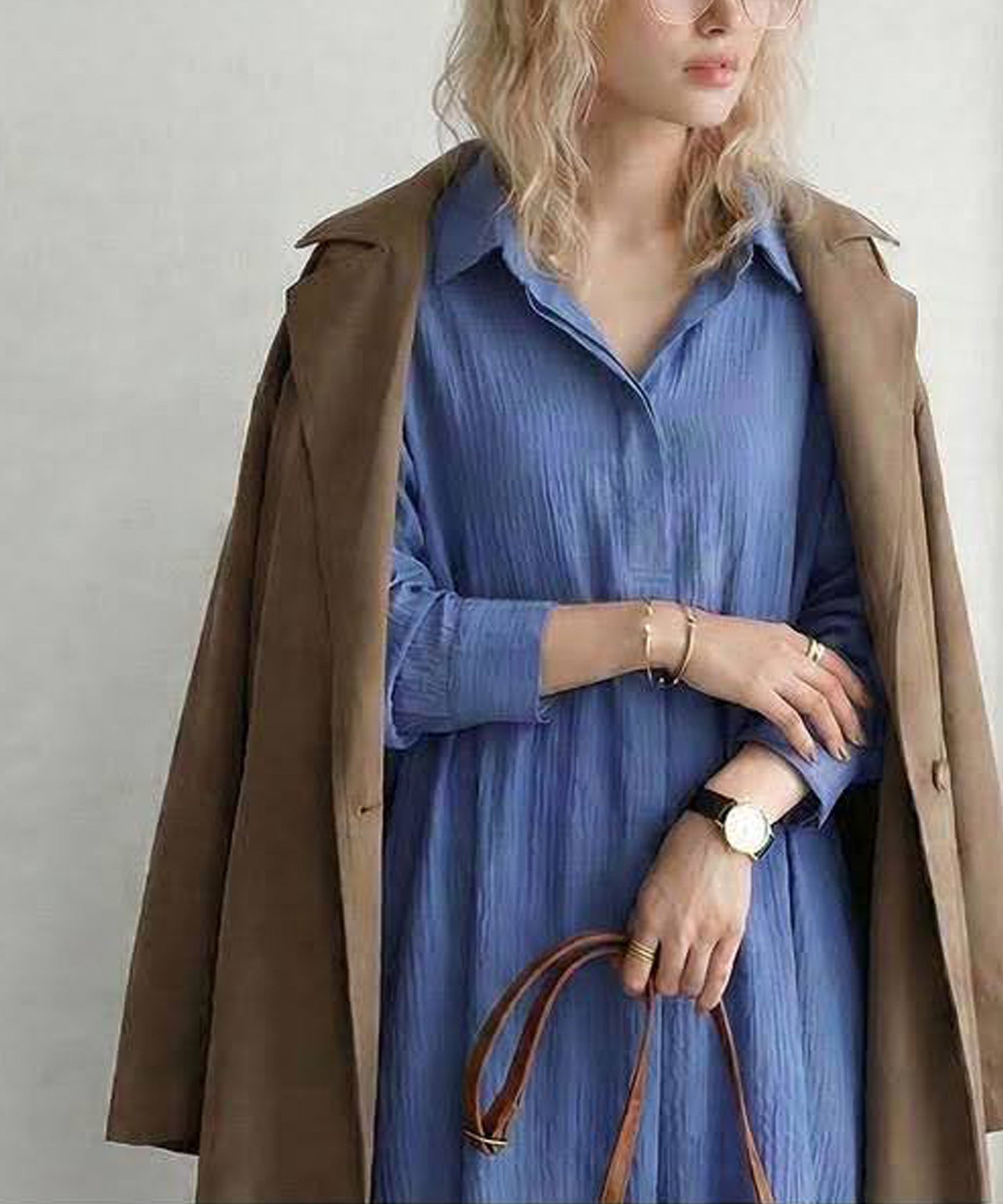 A-Line Pleated Dress Ladies