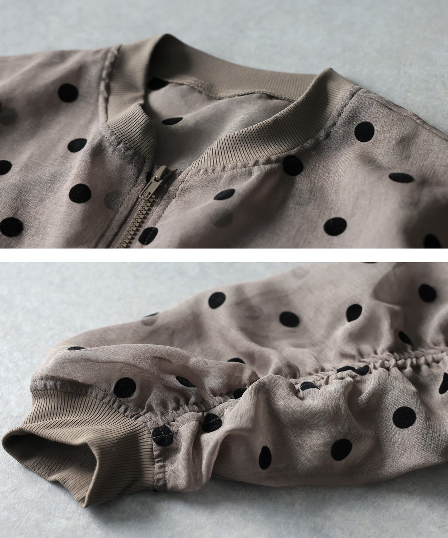 Polka Dot Sheer Tops Ladies