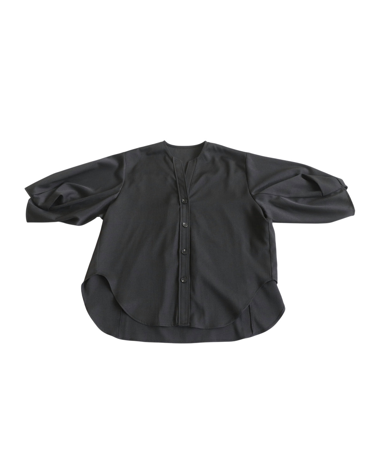 V-Neck Pleated Shirt Ladies
