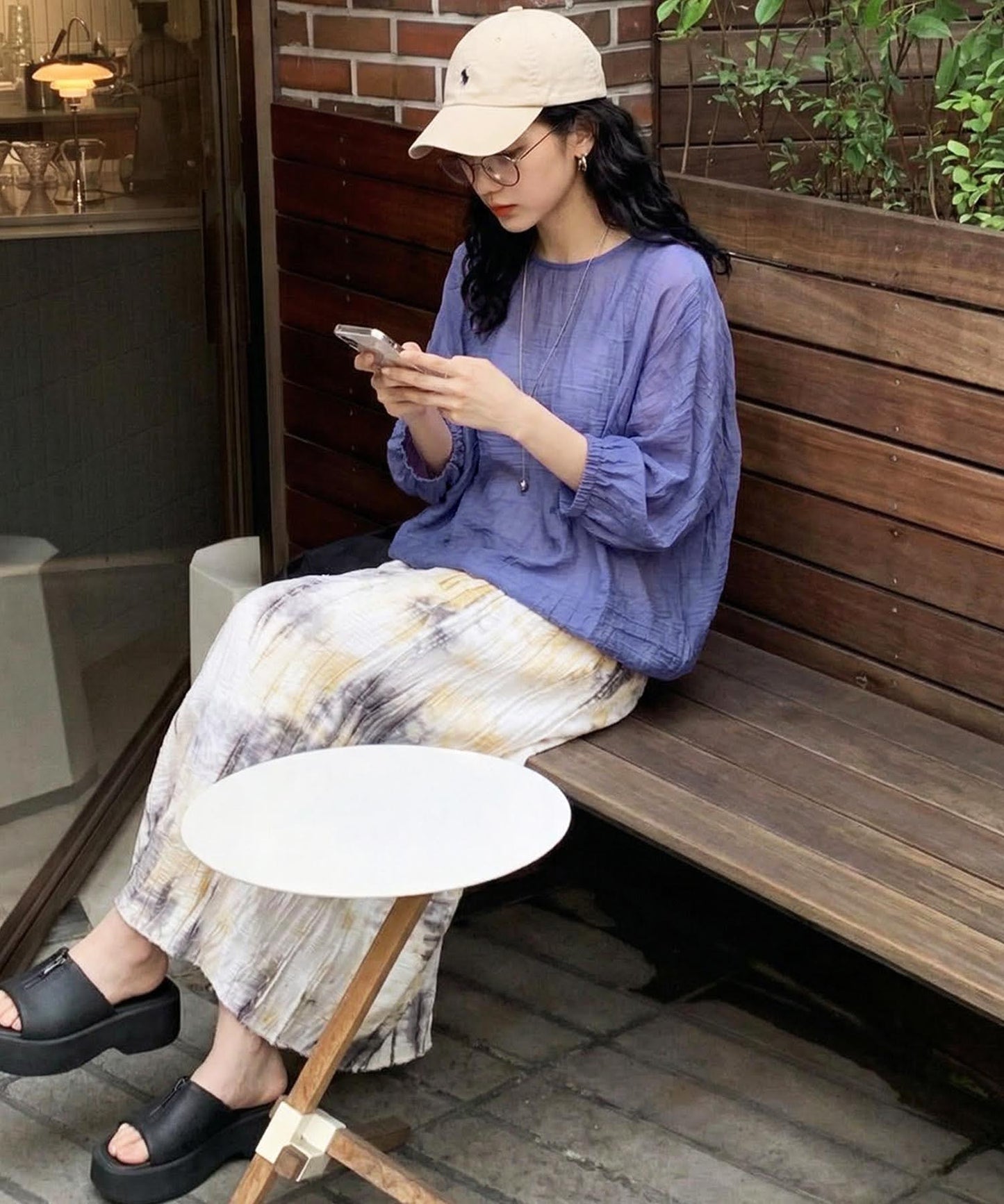 Sheer Dolman Top Ladies