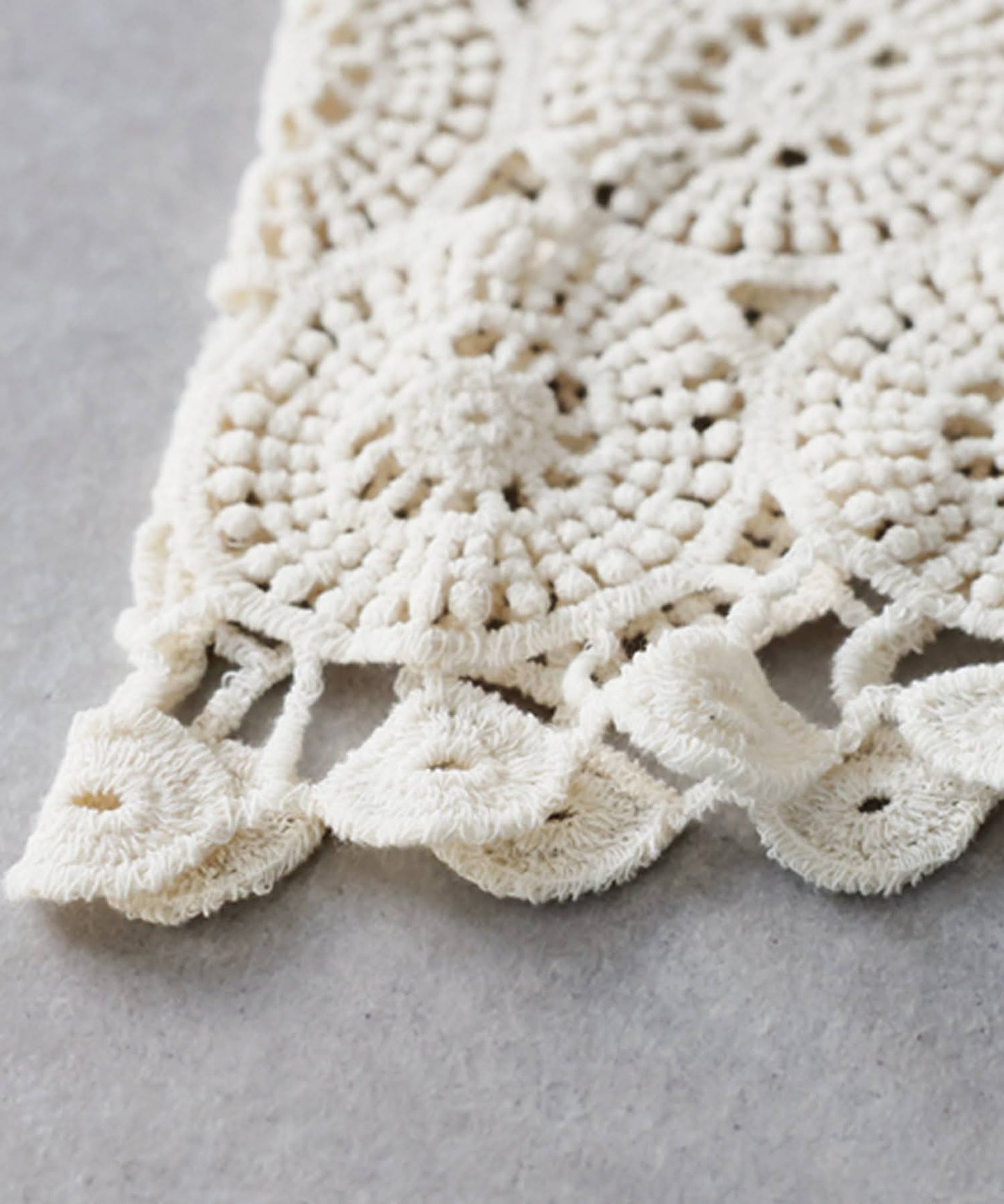 Openwork Knit 100% Cotton Lace Top Ladies