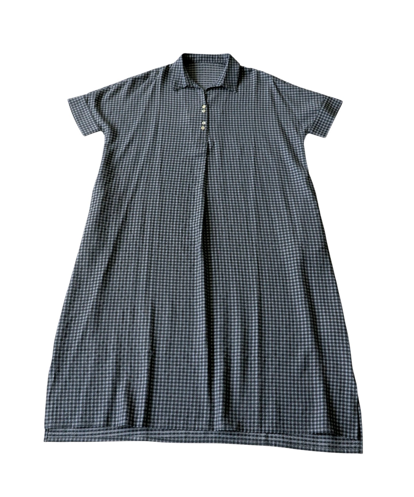 Gingham Check Shirt Dress Ladies