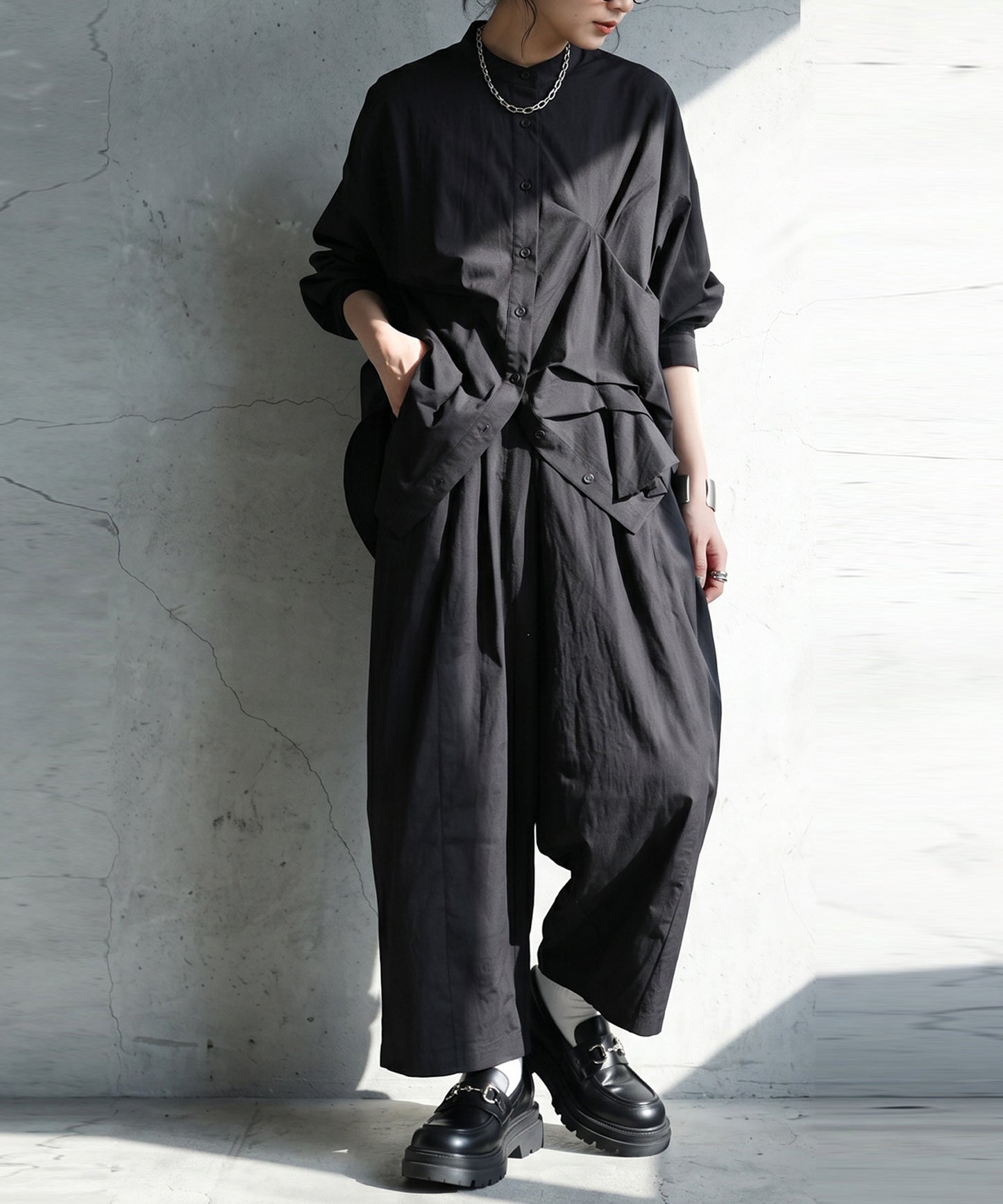 Drawstring Wide Balloon Pants Ladies