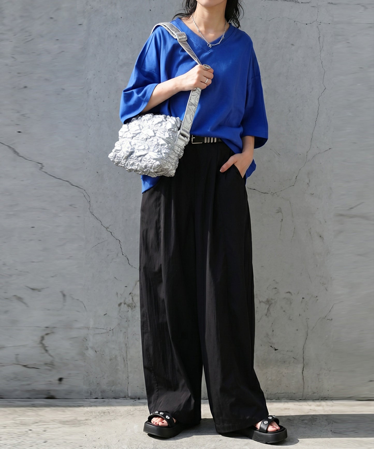 Drawstring Wide Balloon Pants Ladies