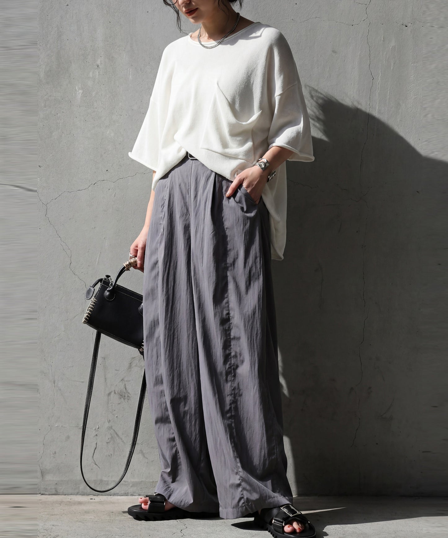 Drawstring Wide Balloon Pants Ladies
