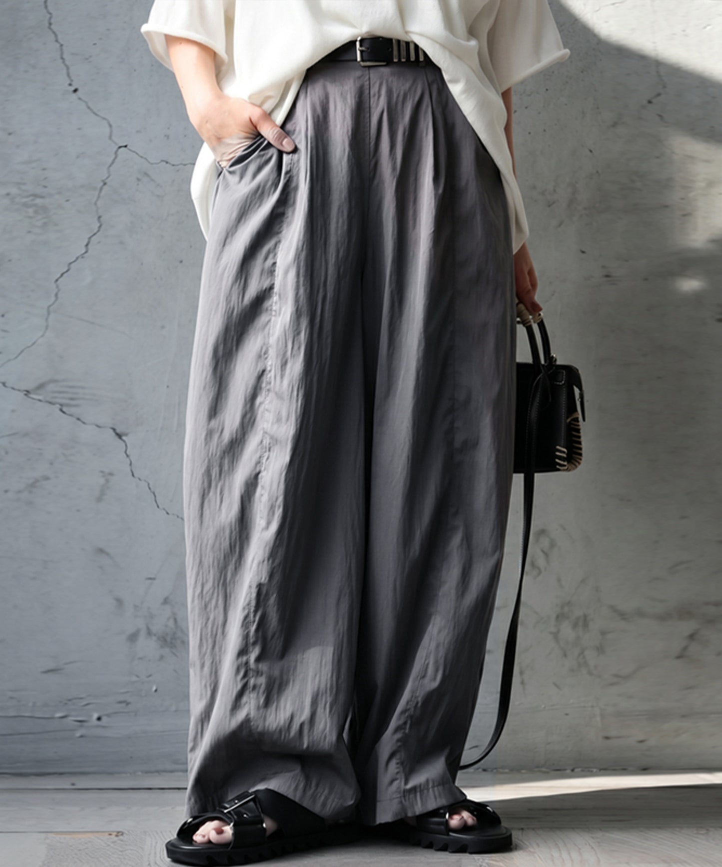 Drawstring Wide Balloon Pants Ladies