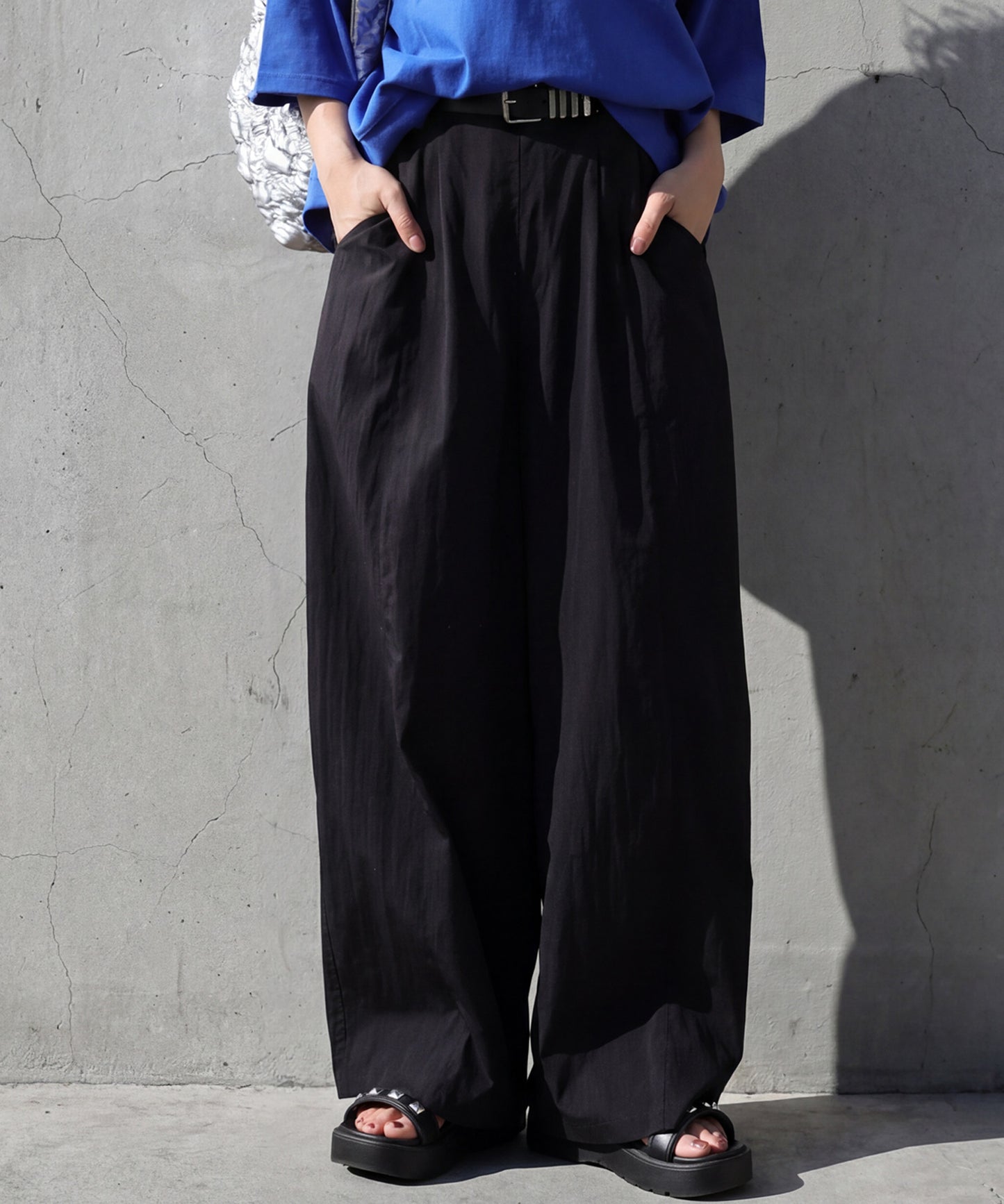 Drawstring Wide Balloon Pants Ladies