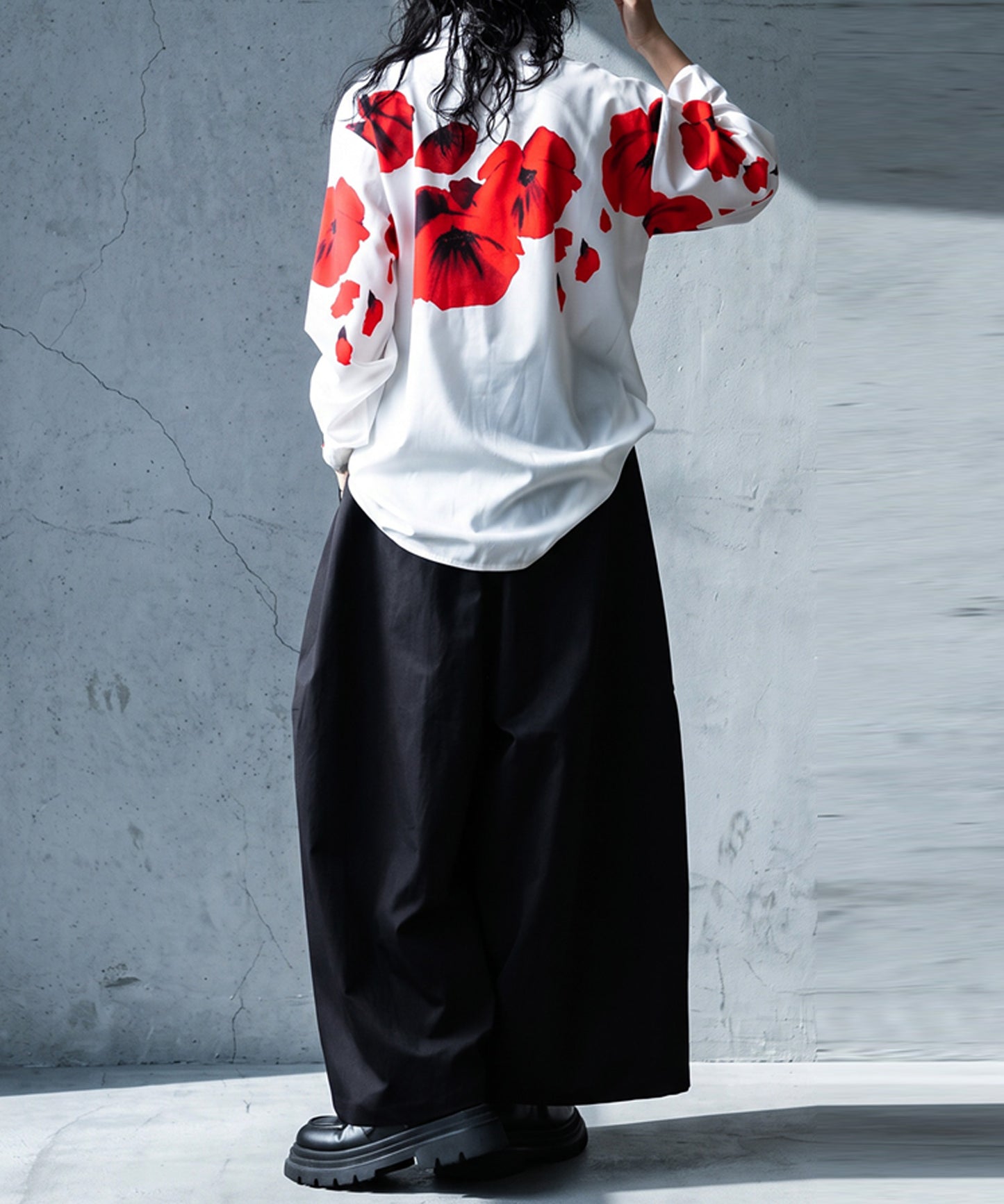Drawstring Pleated Cocoon Wide Pants Ladies