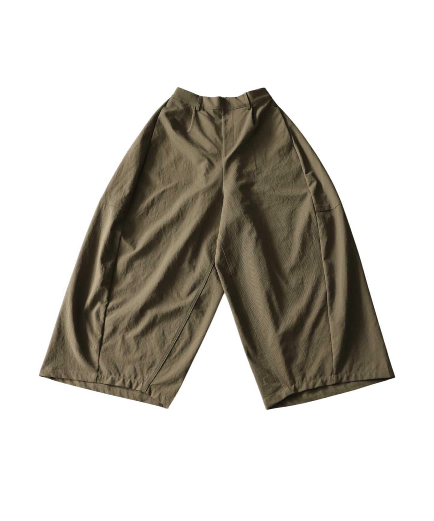 Drawstring Pleated Cocoon Wide Pants Ladies