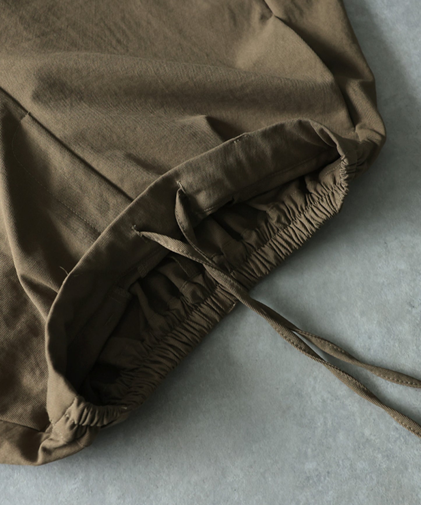 Drawstring Pleated Cocoon Wide Pants Ladies