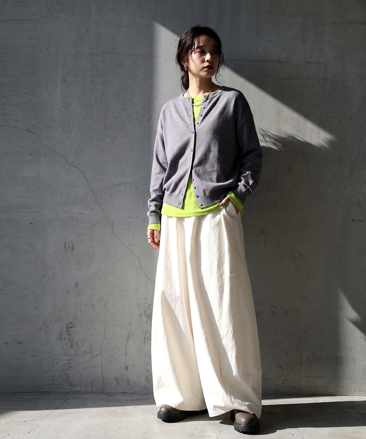 Drawstring Pleated Cocoon Wide Pants Ladies