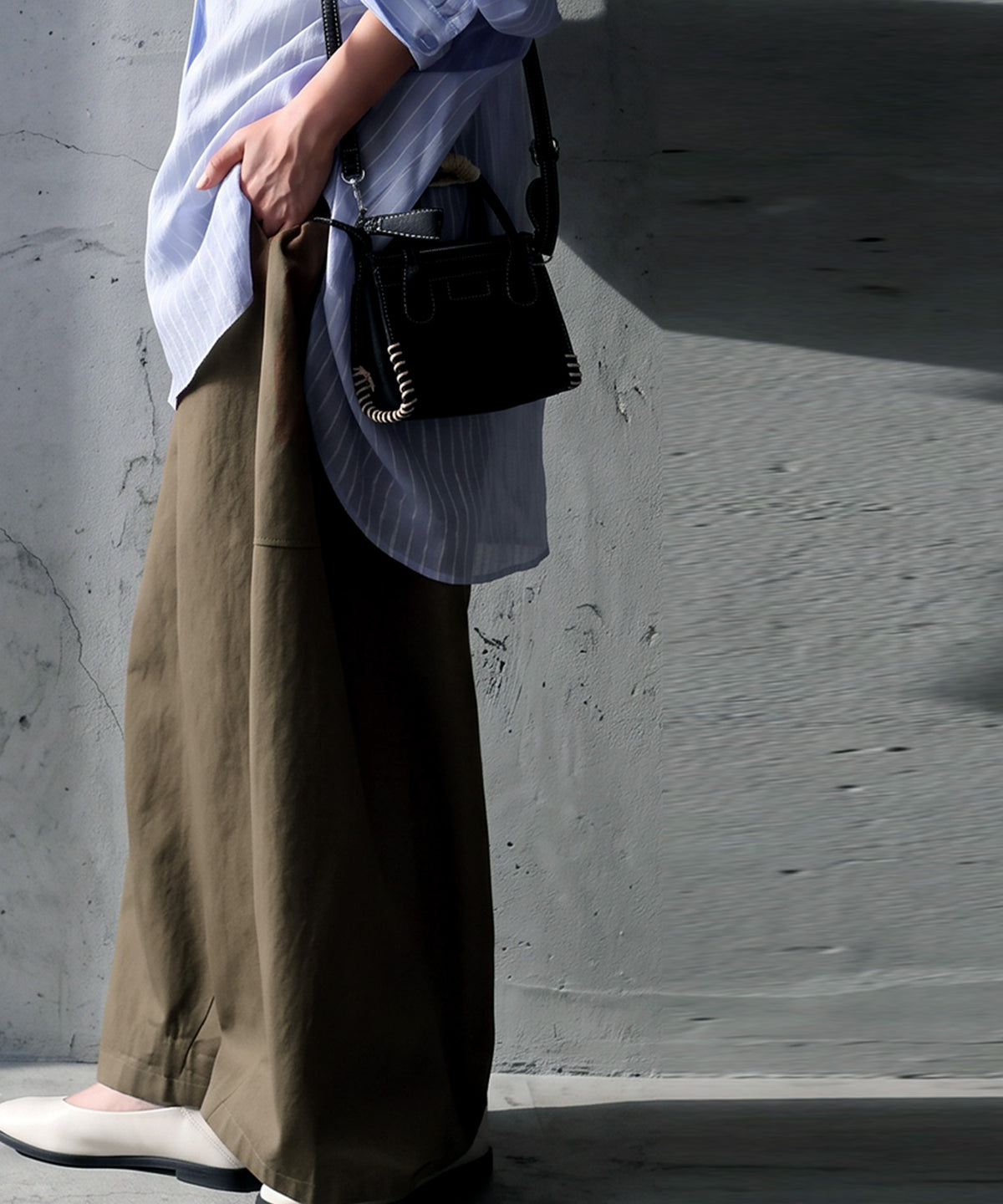 Drawstring Pleated Cocoon Wide Pants Ladies