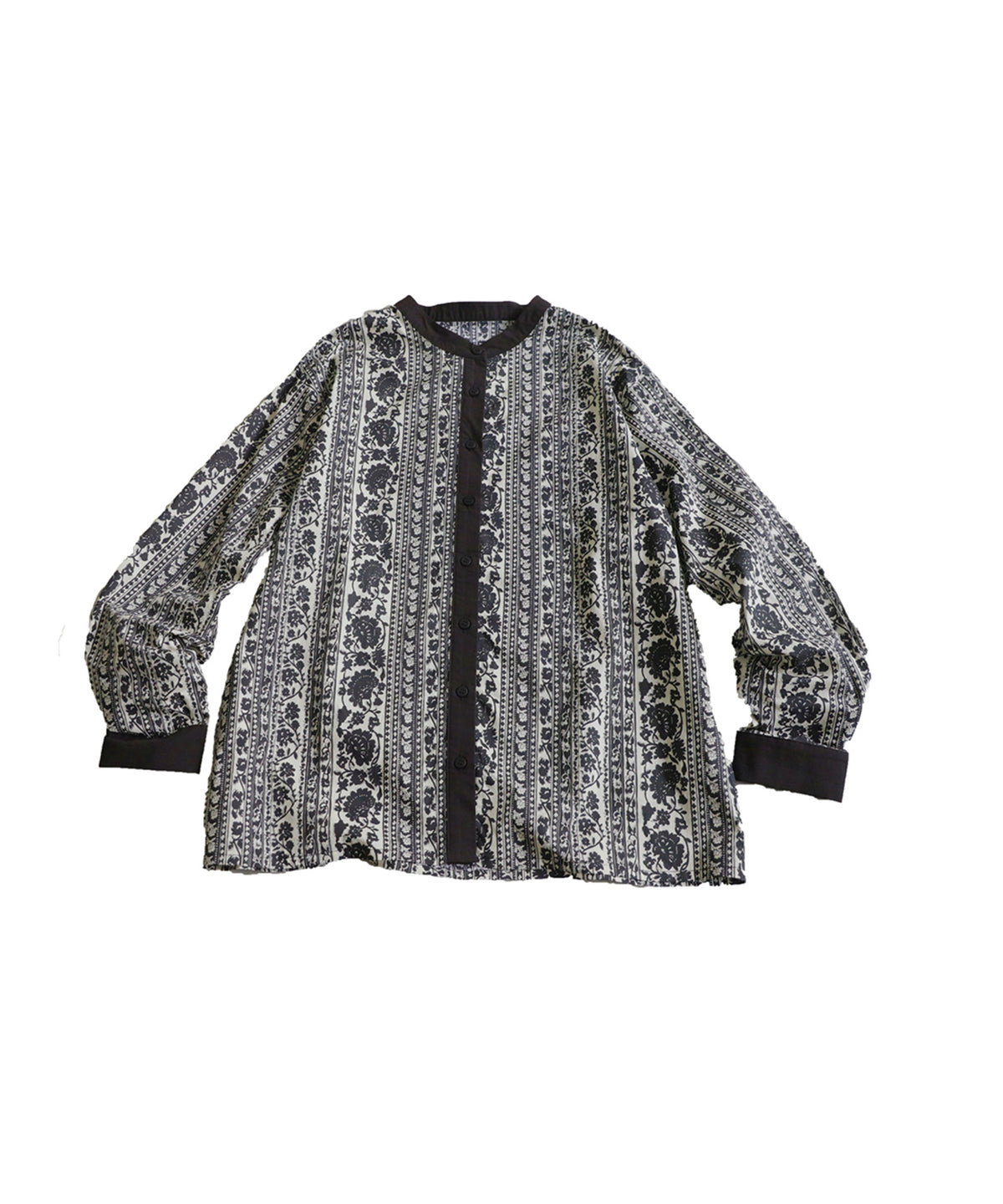 Floral Print Color Scheme Shirt Ladies