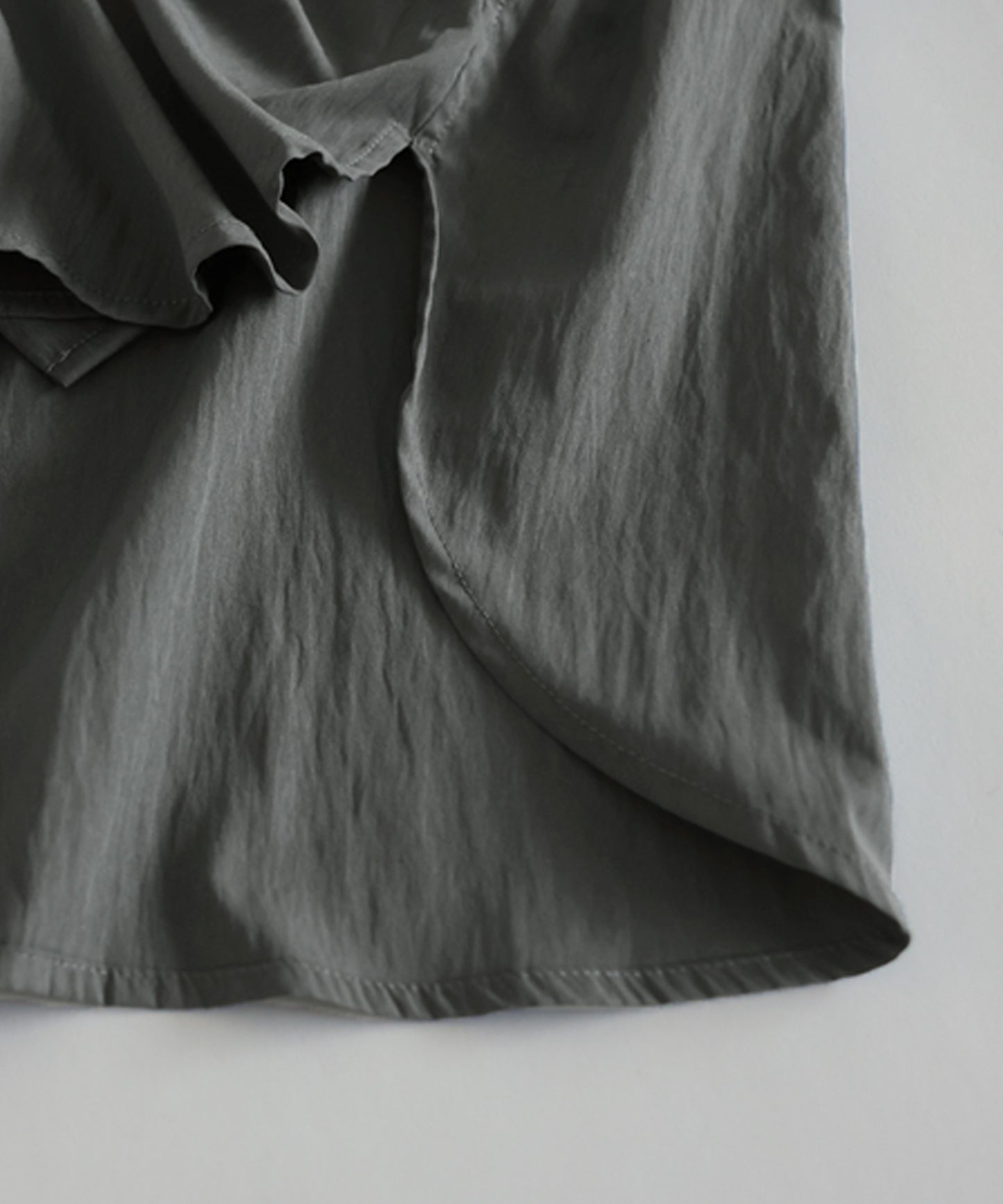 Asymmetrical Draped Ruffle Blouse Ladies