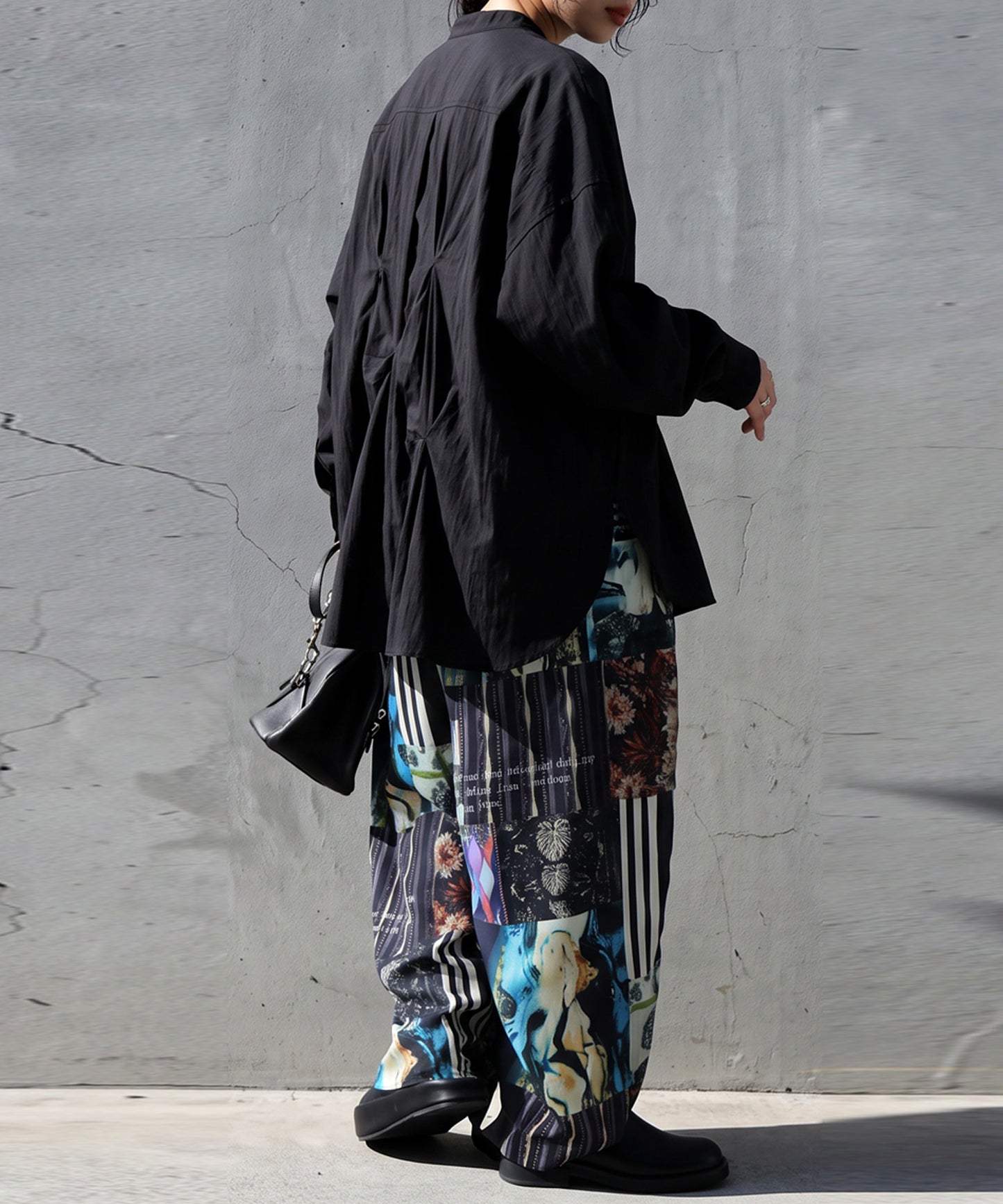 Asymmetrical Draped Ruffle Blouse Ladies