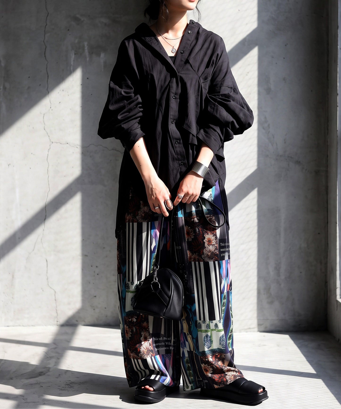 Asymmetrical Draped Ruffle Blouse Ladies