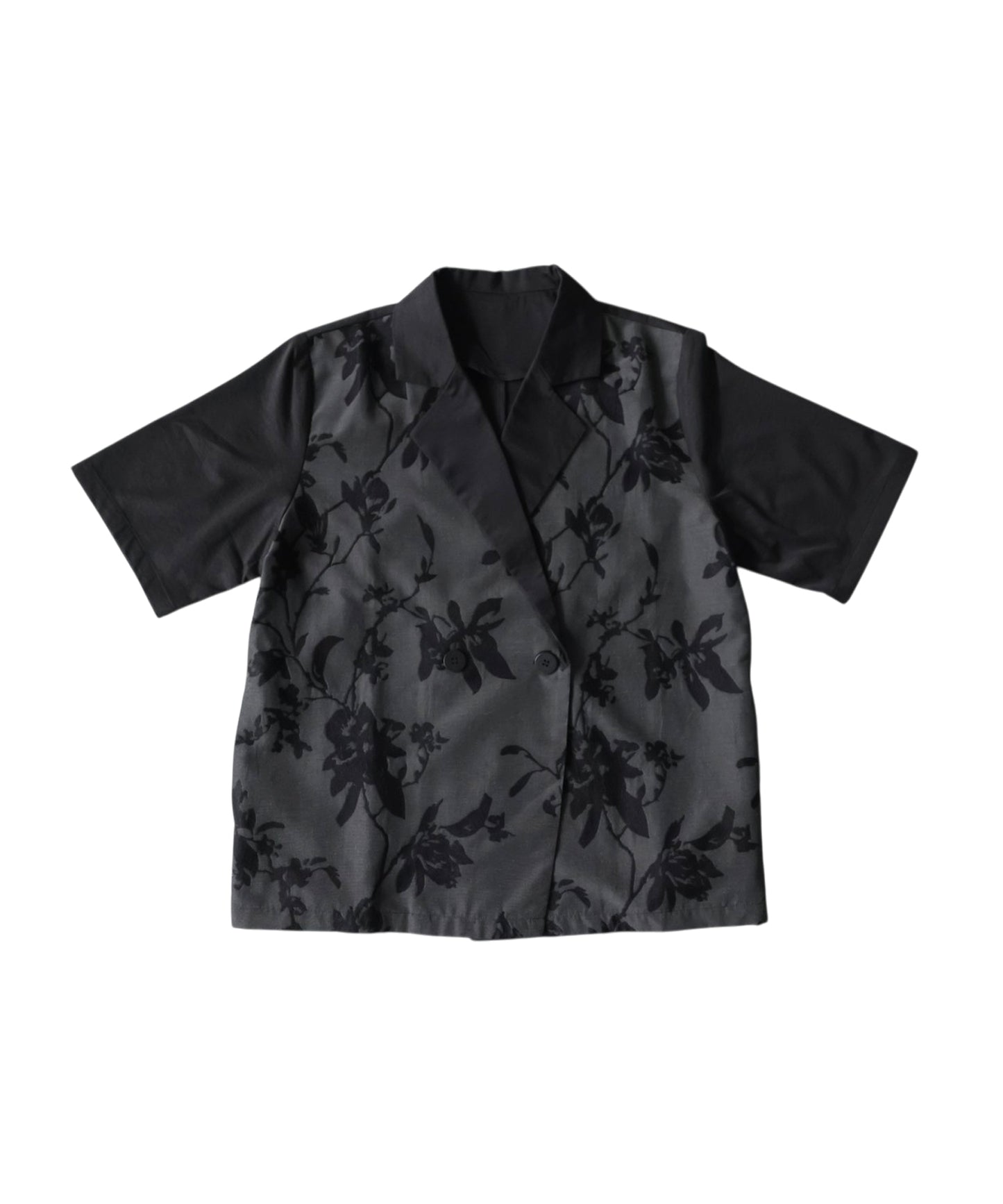 Floral Print Double-Breasted Jacket Ladies