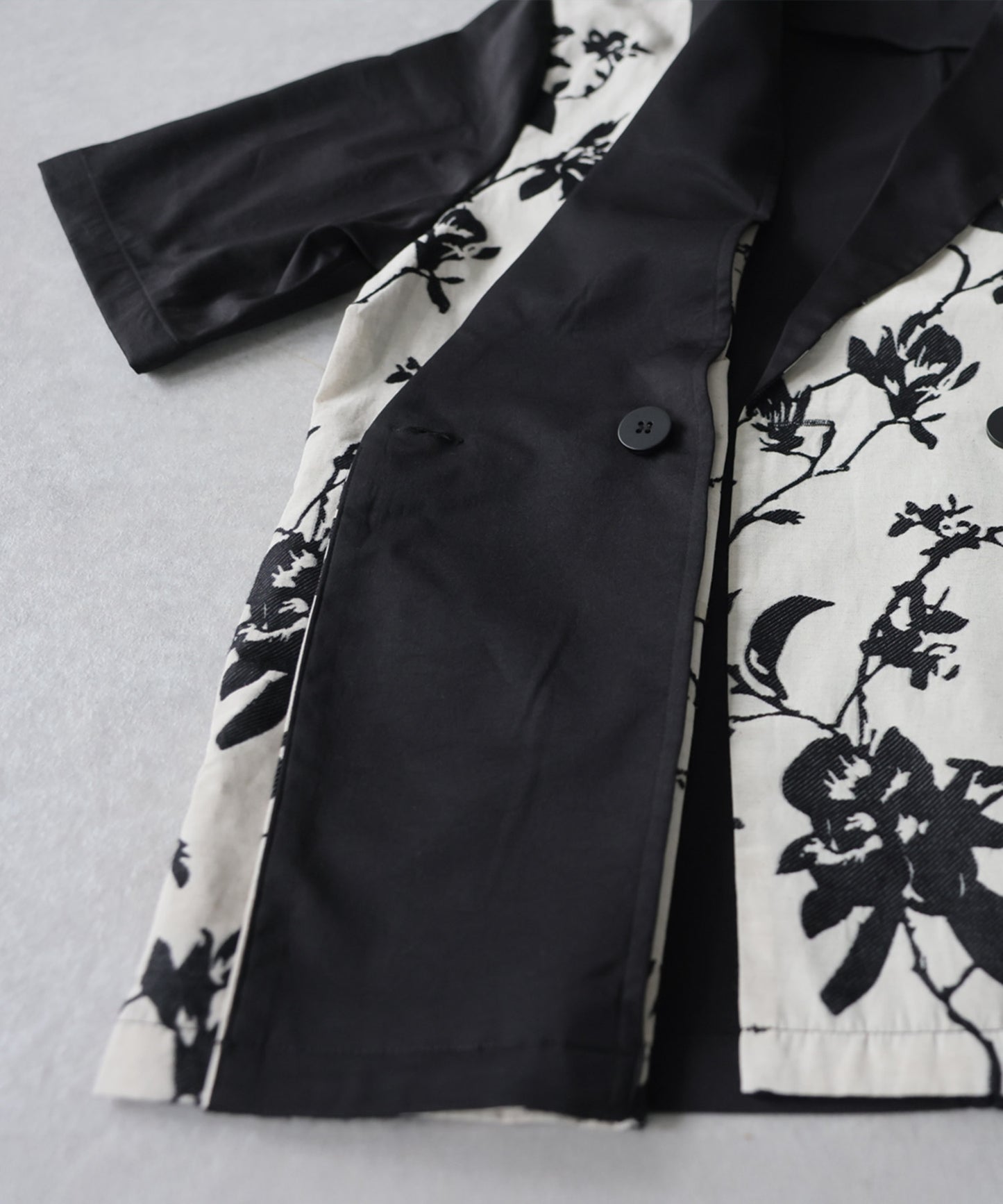 Floral Print Double-Breasted Jacket Ladies