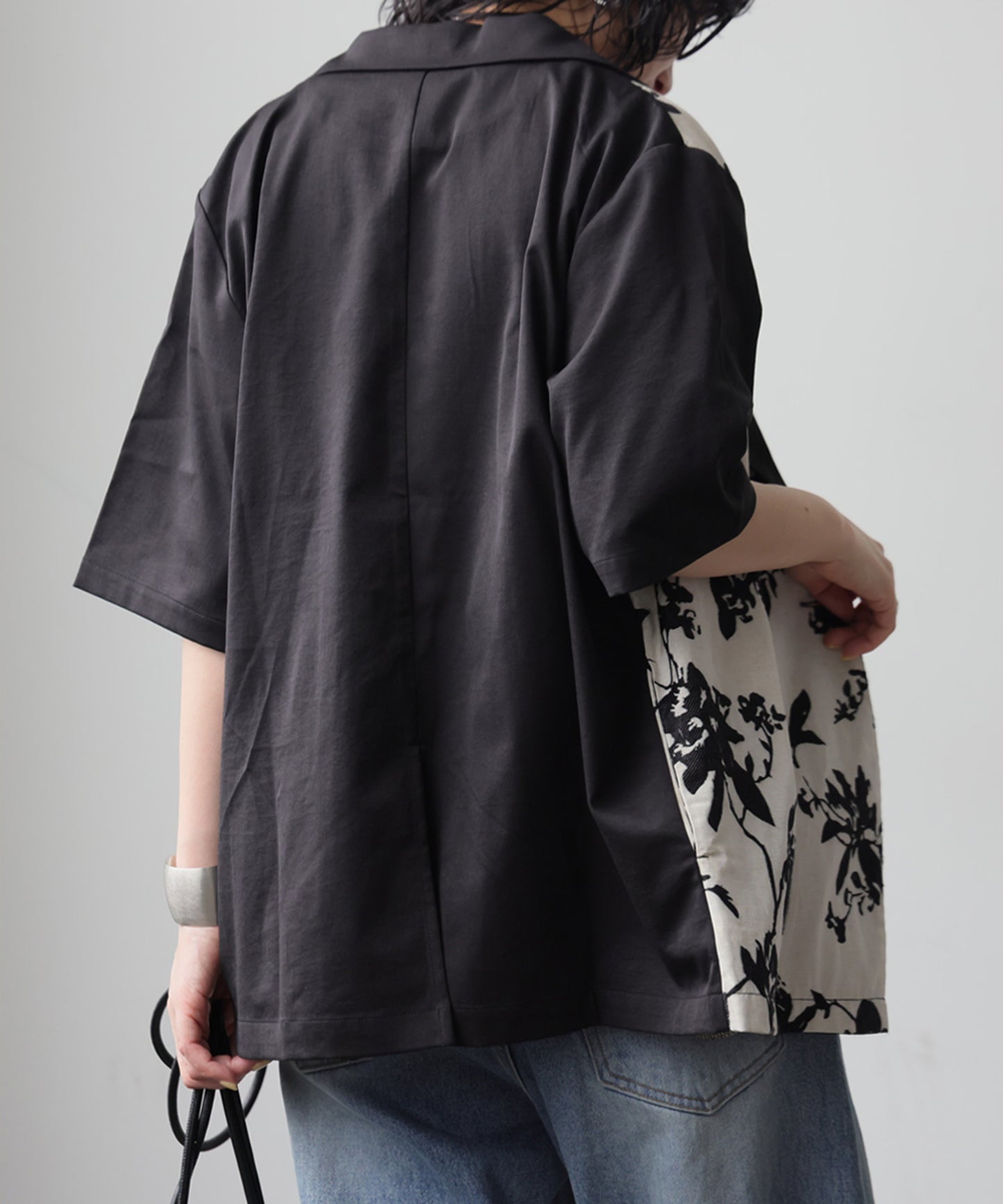 Floral Print Double-Breasted Jacket Ladies