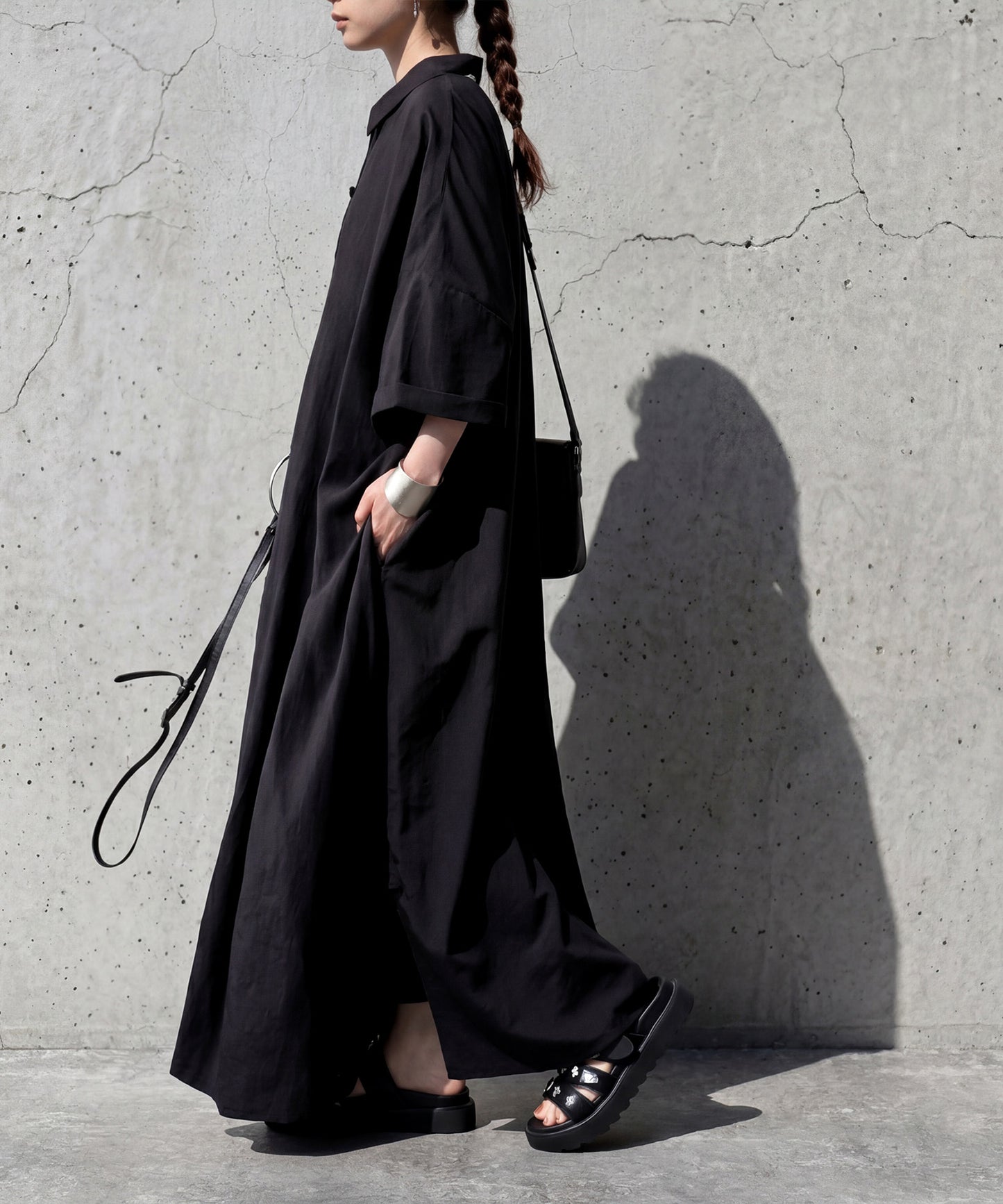 Chinese Button Long Dress Ladies