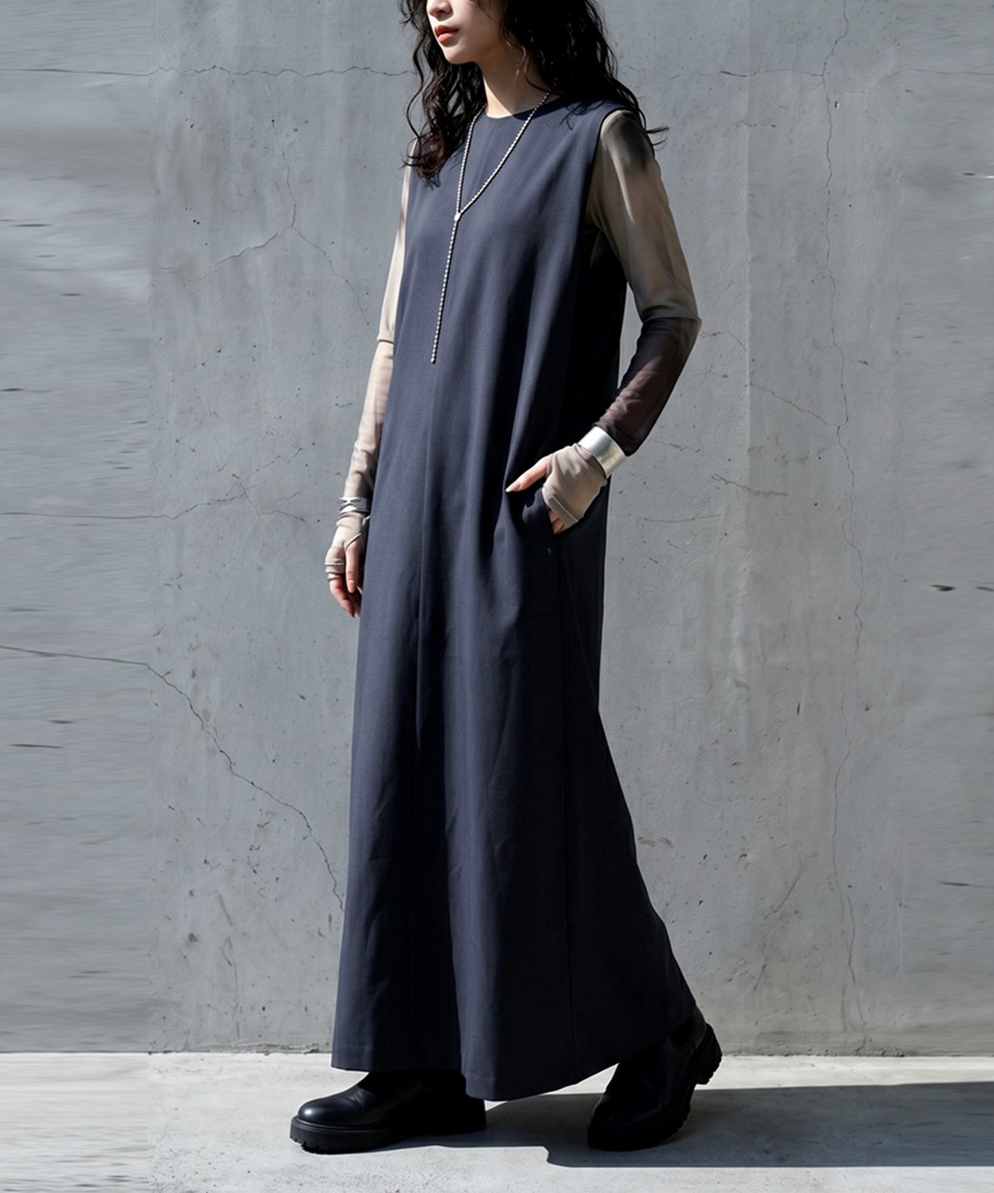Sleeveless Long Dress Ladies