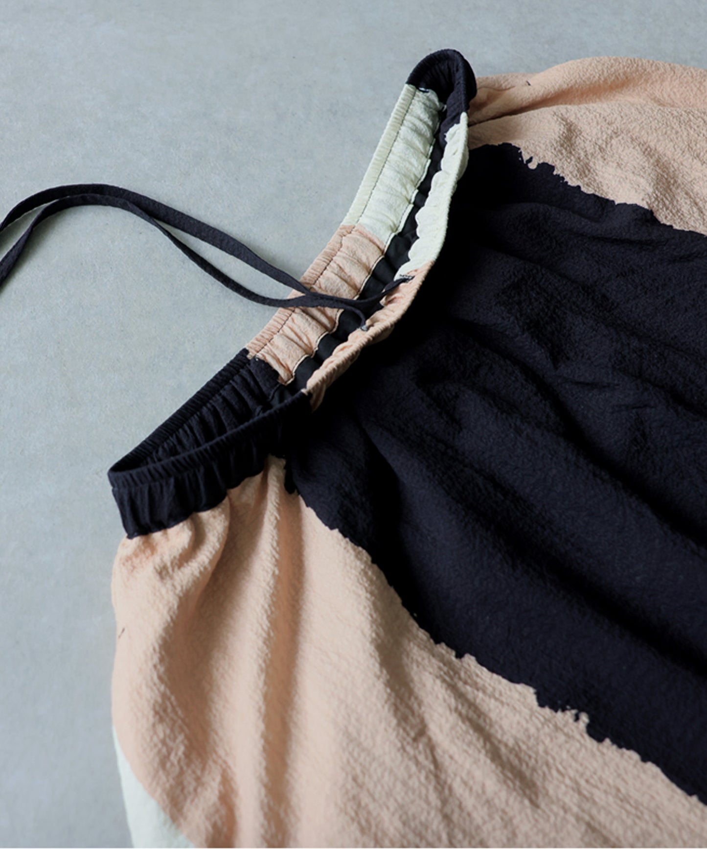 Striped, Color-Blocked Flared Skirt Ladies