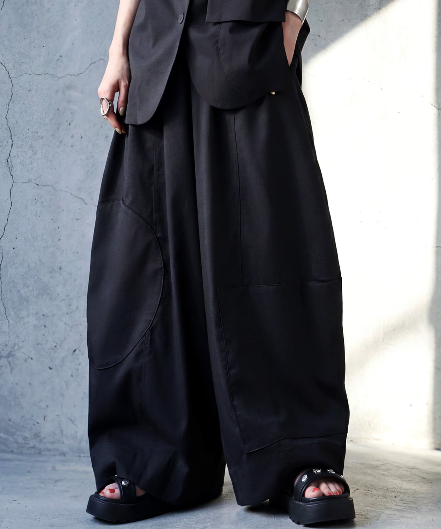 Cocoon Wide Pants Ladies
