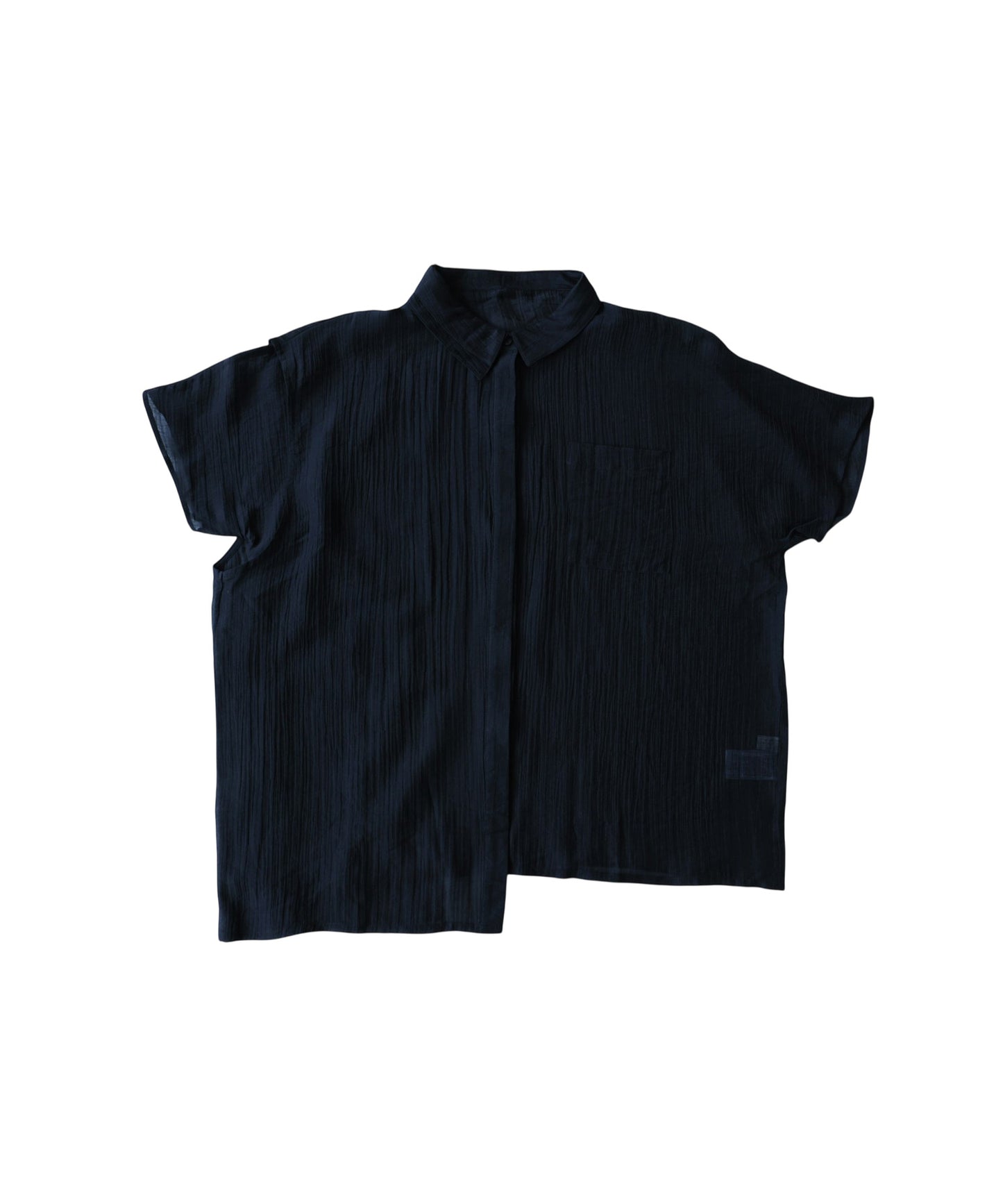 Crepe Fabric Dolman Style Sheer Shirt Ladies