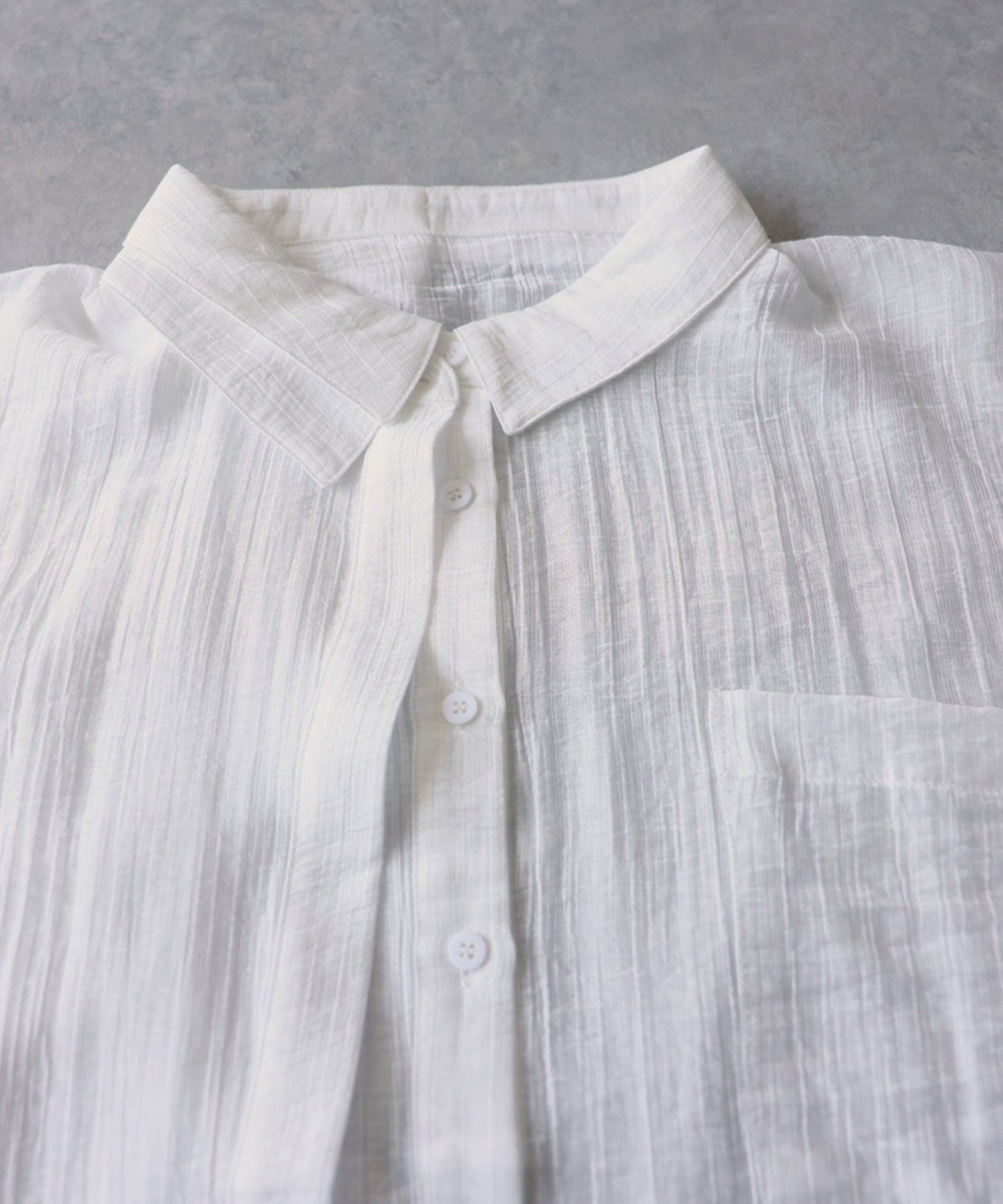 Crepe Fabric Dolman Style Sheer Shirt Ladies