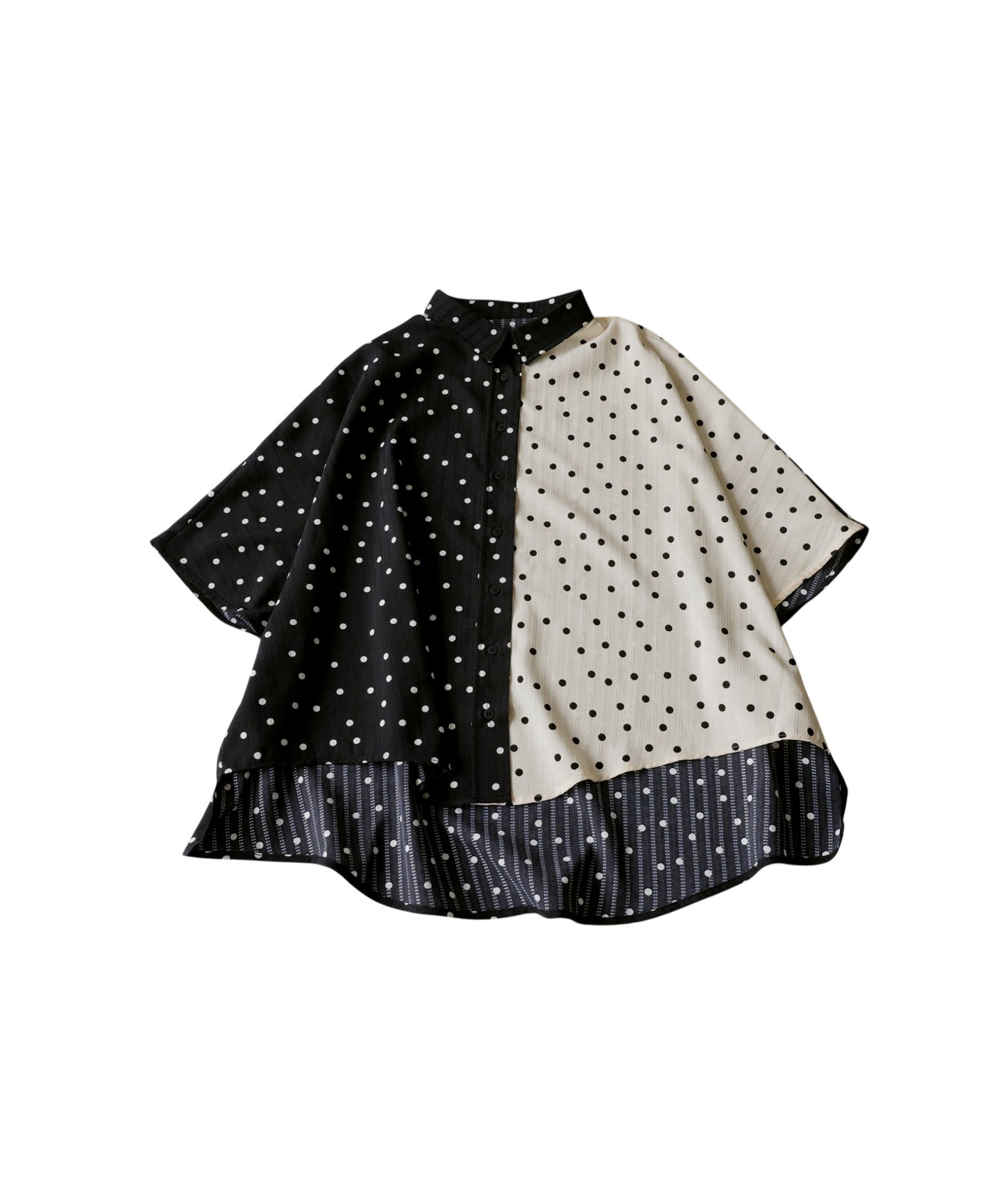 Polka Dot Dolman Shirt Ladies